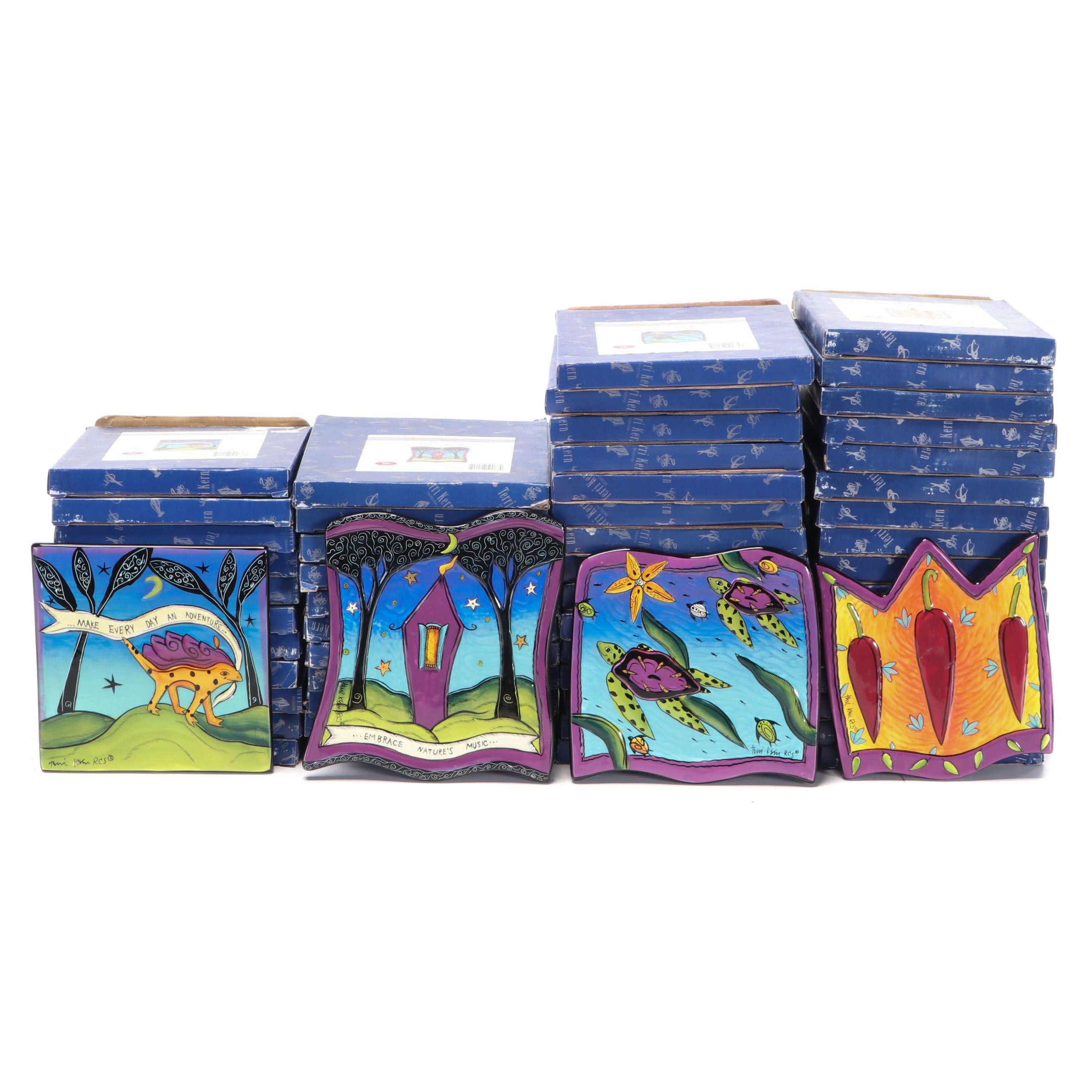 Terri Kern Designs for Red Carpet Studios Ceramic Tile Trivets