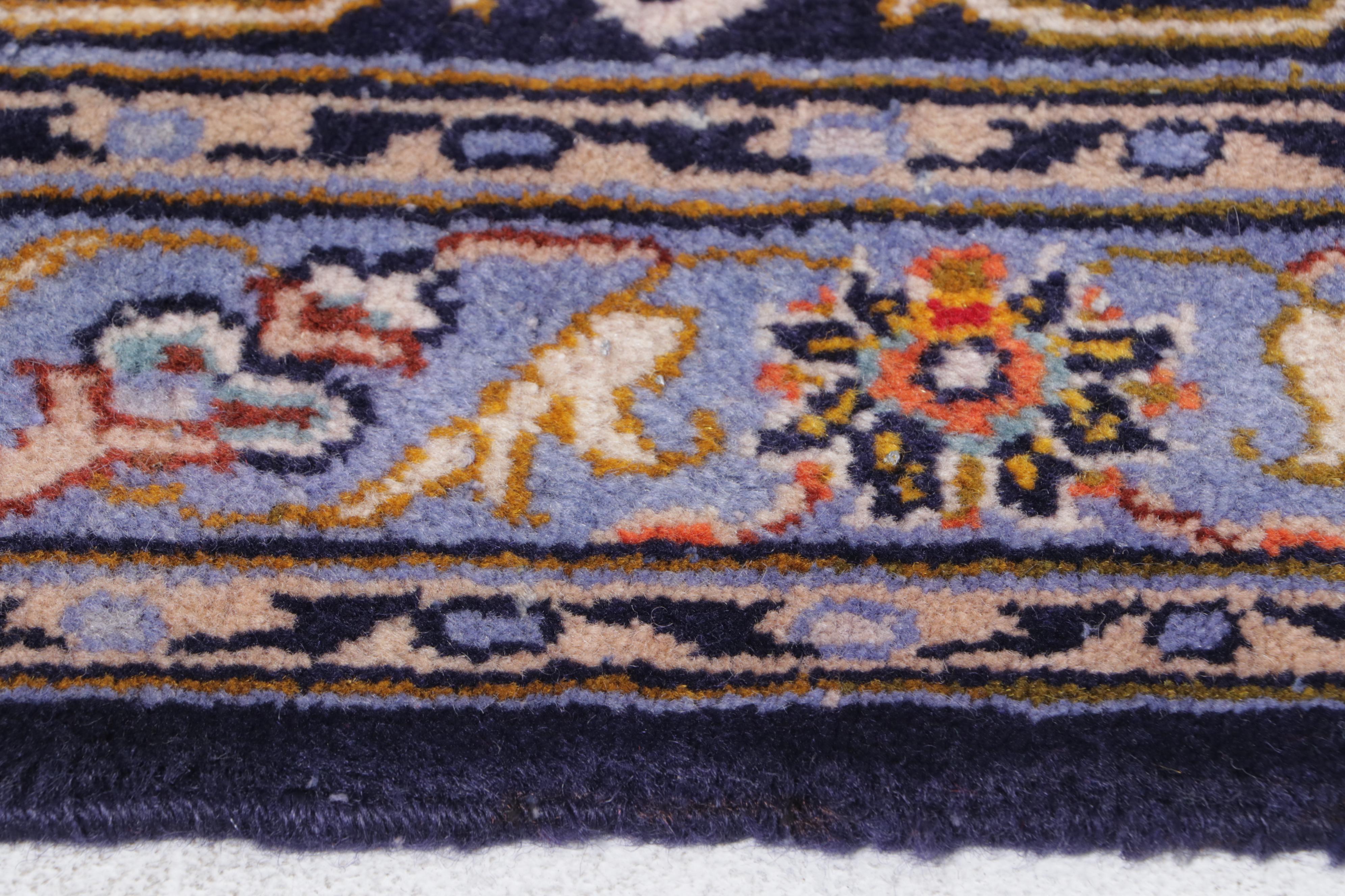 10'2 x 14'11 Hand-Knotted Persian Kashan Room Sized Rug