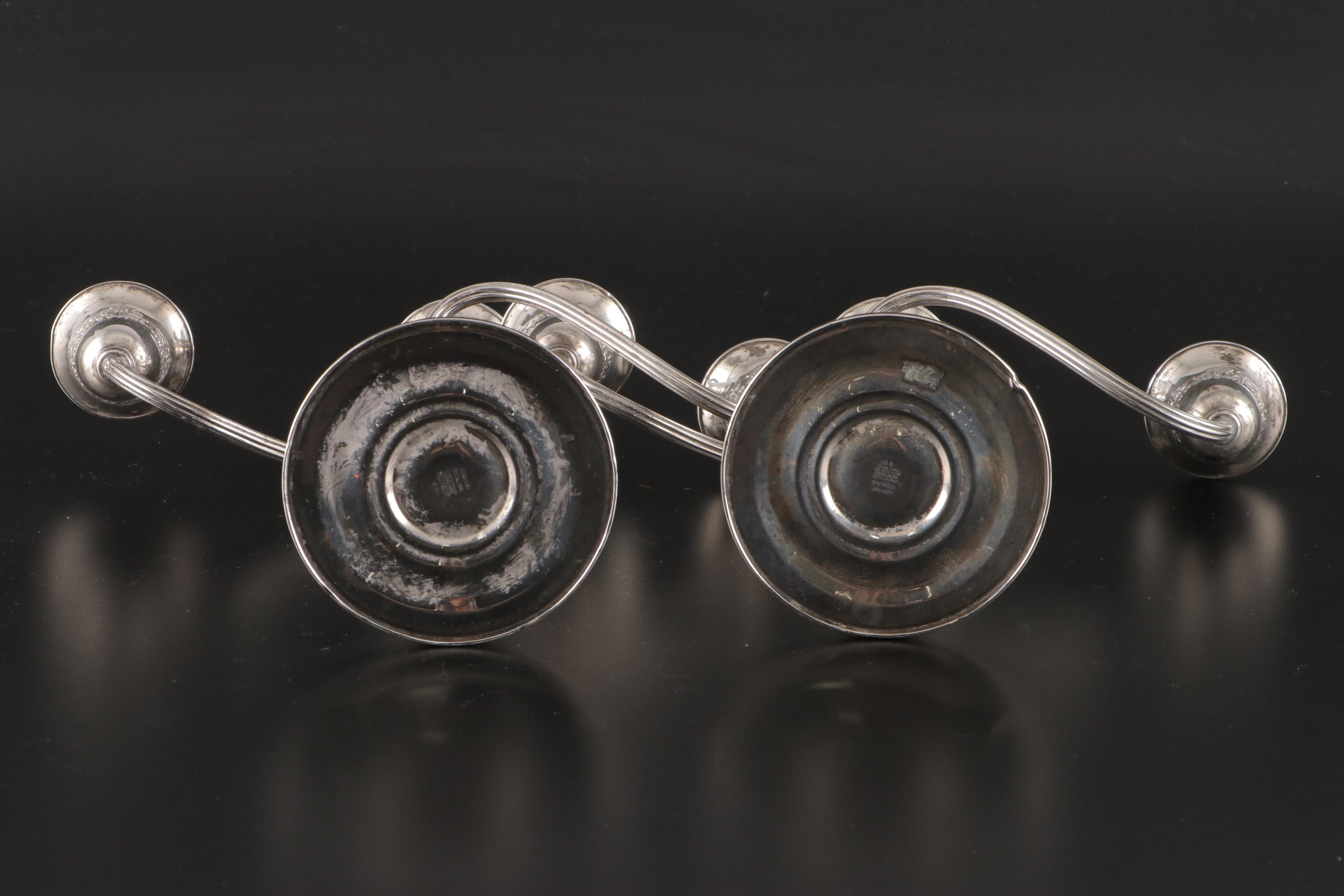 Gorham and Alvin Weighted Sterling Silver Candelabra