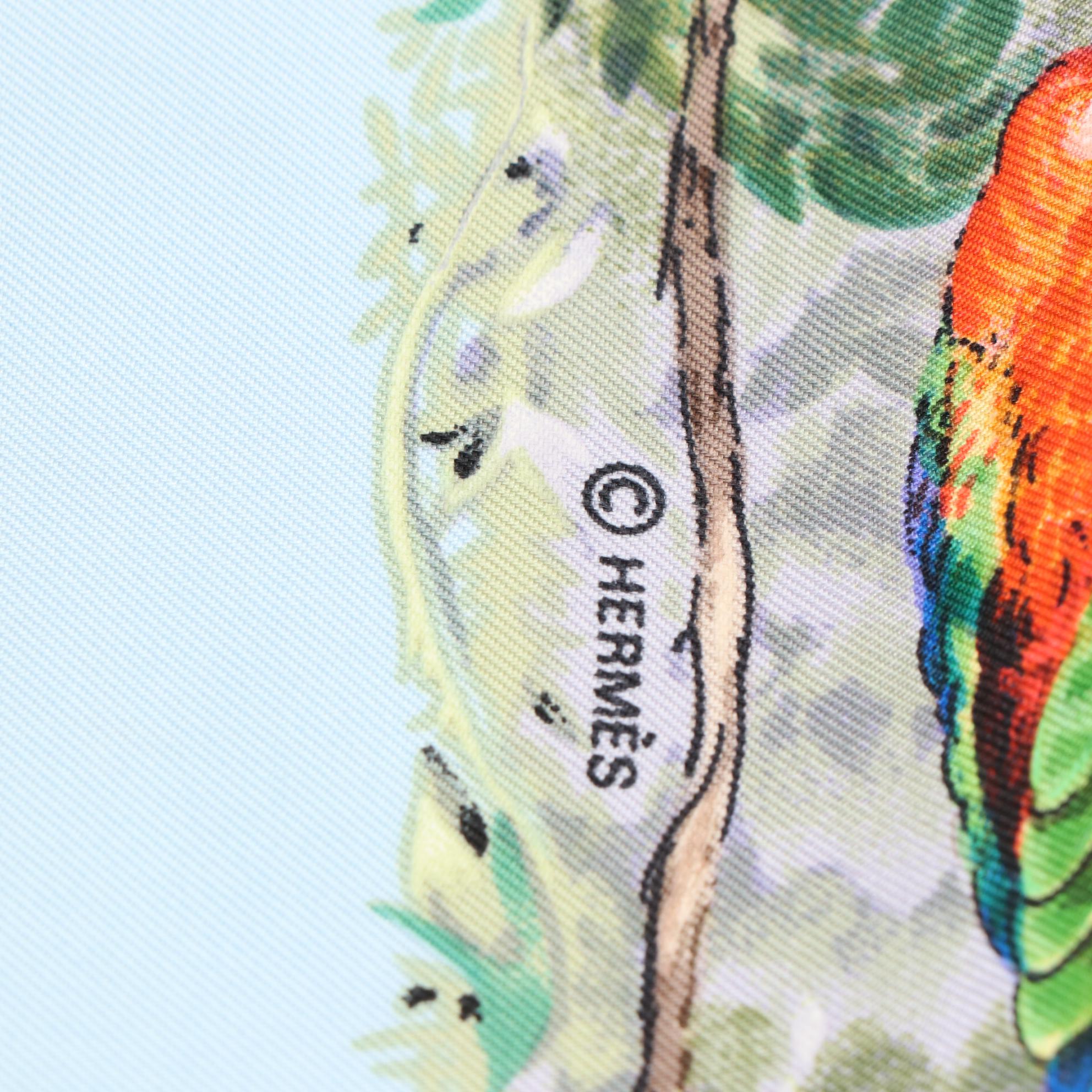 Hermès "Equateur" Silk Twill Scarf 90