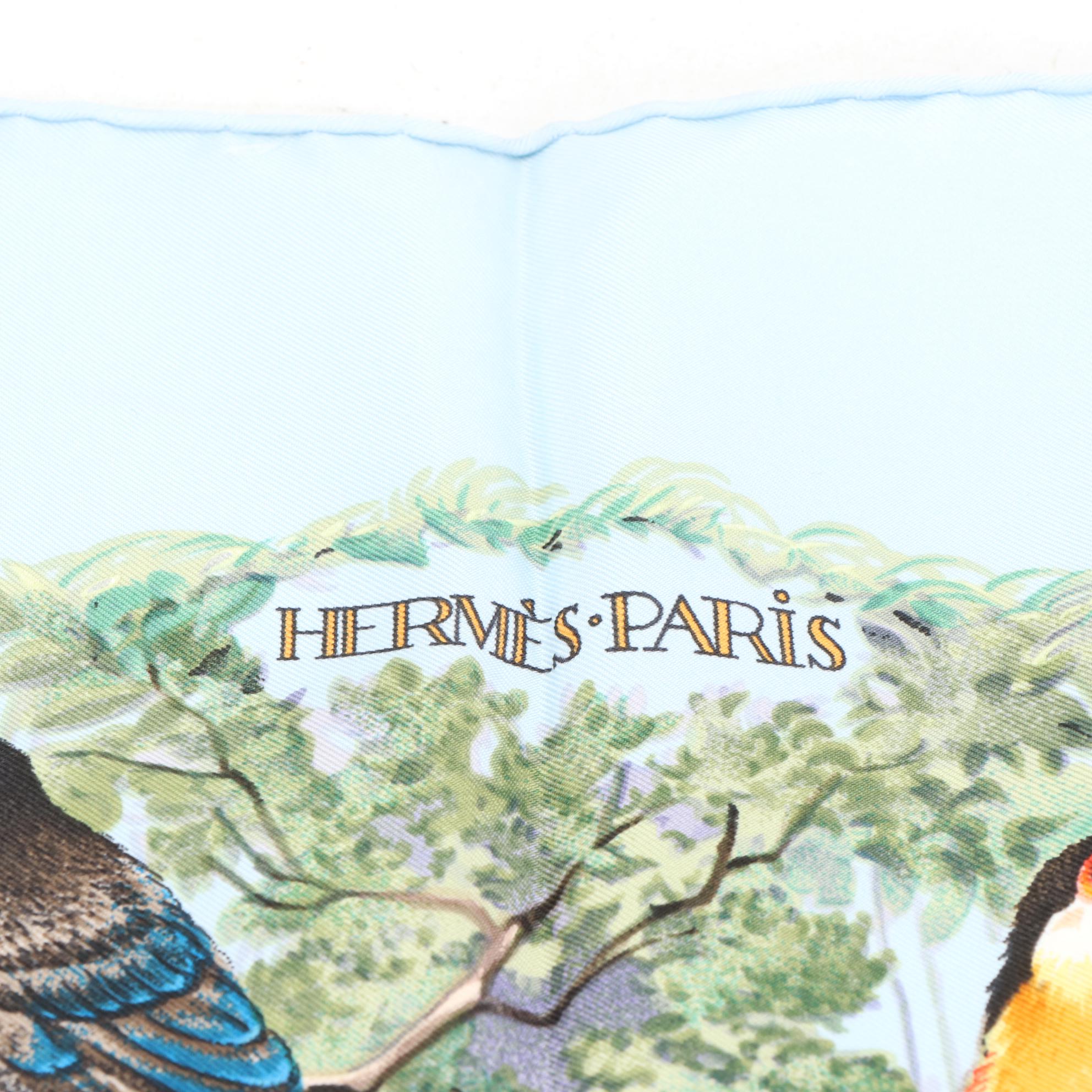 Hermès "Equateur" Silk Twill Scarf 90