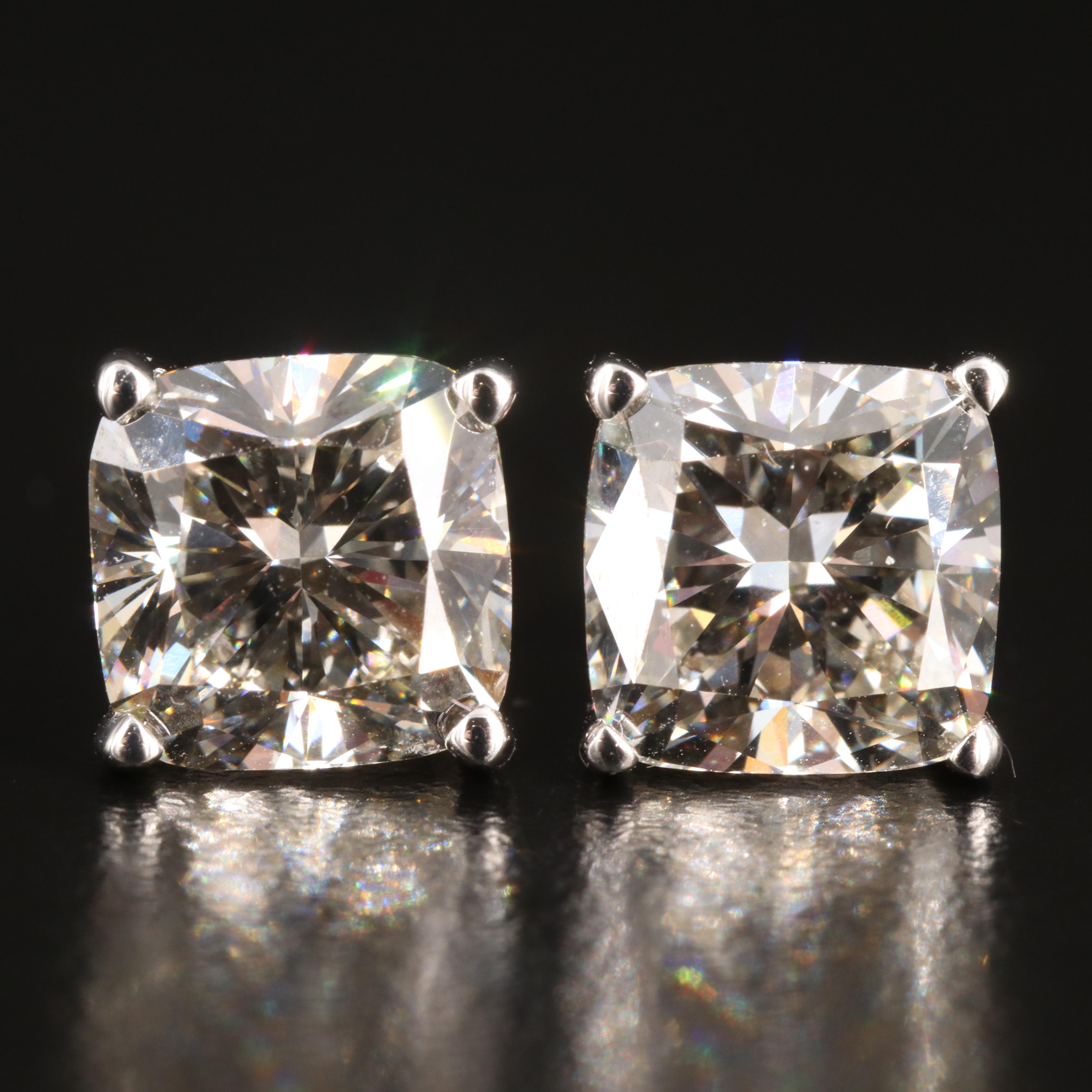 14K 6.10 CTW Lab Grown Diamond Earrings