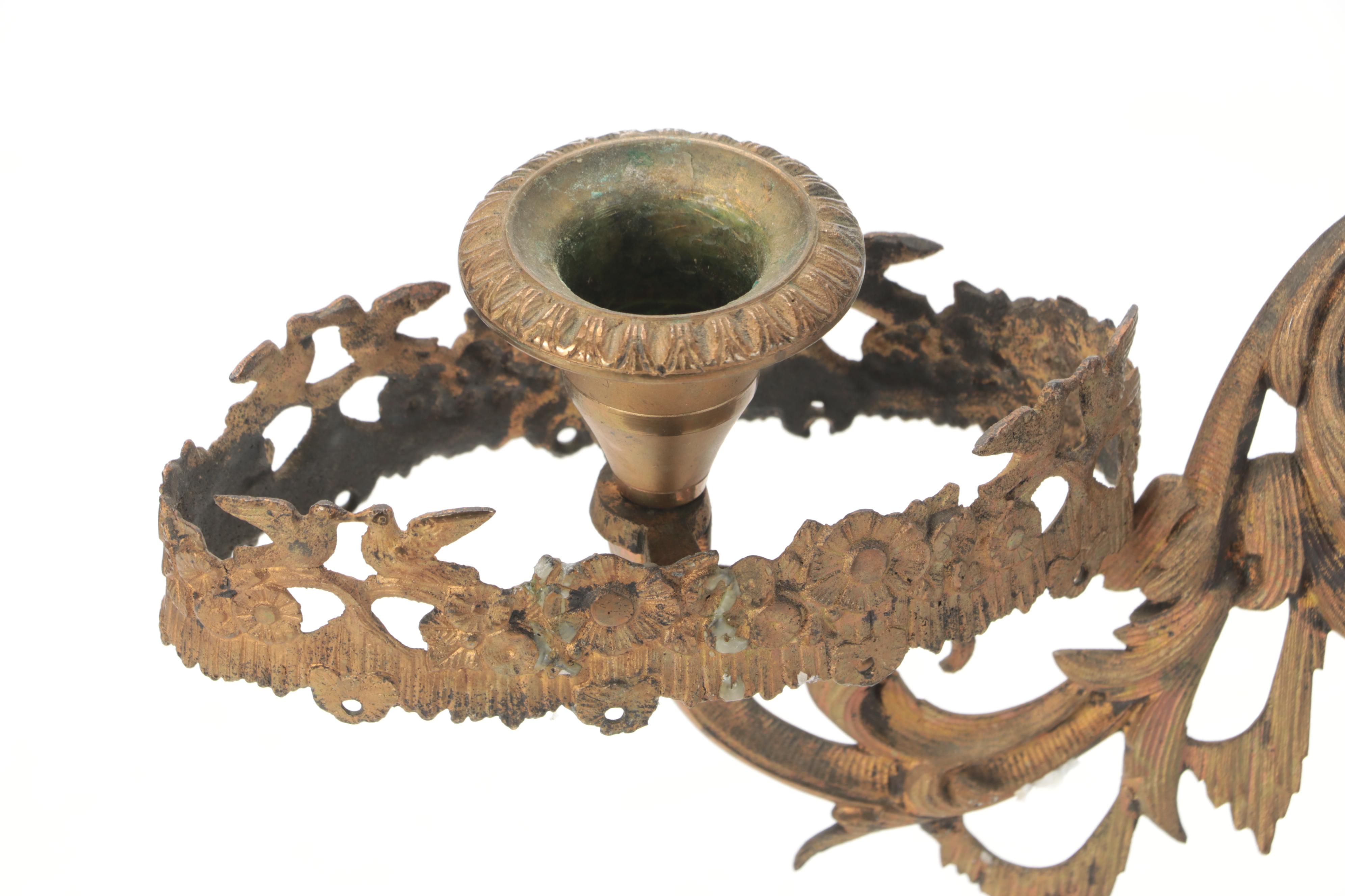 Cornelius & Co. Cast Brass Figural Candlesticks