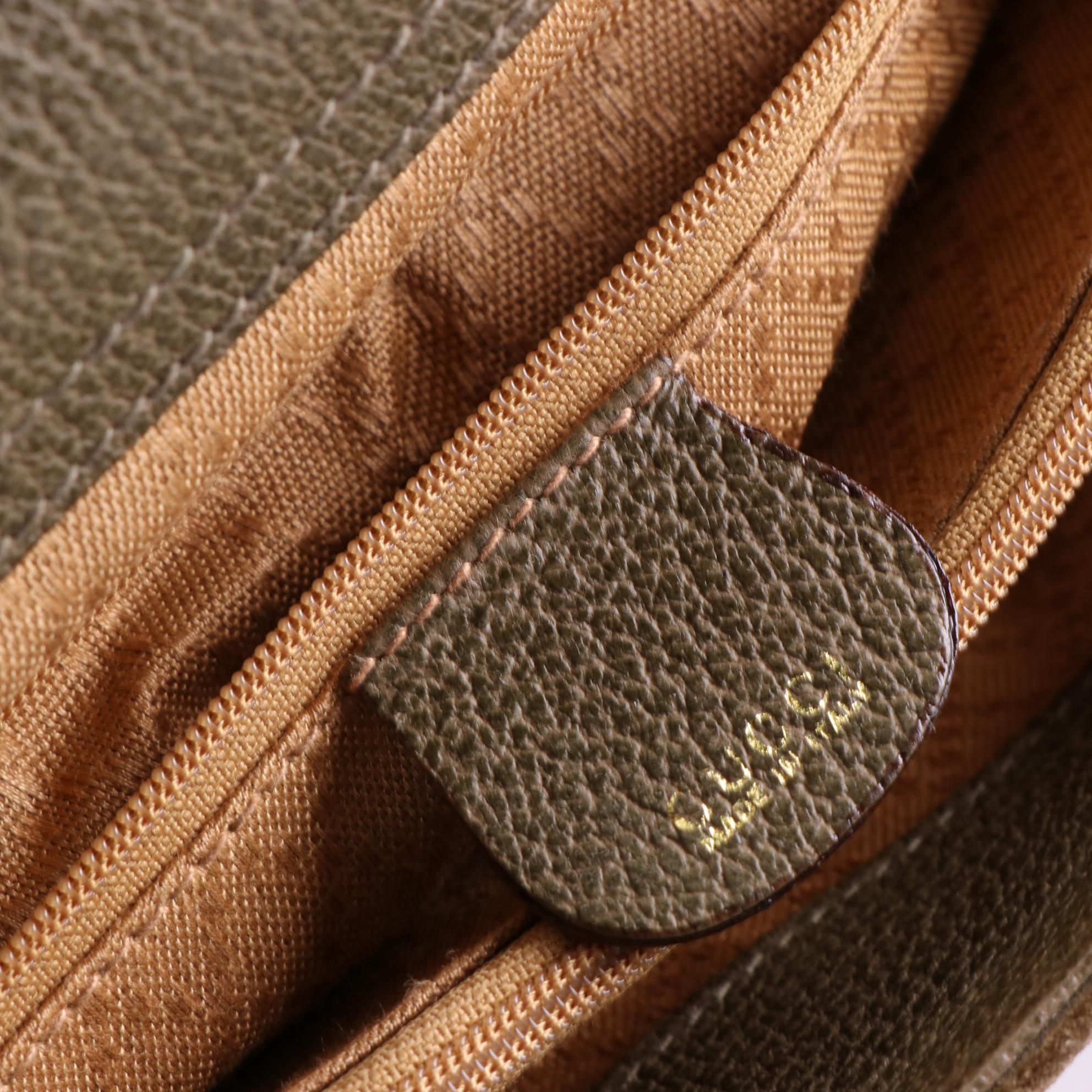 Gucci Bamboo Handle Bag in Suede and Leather