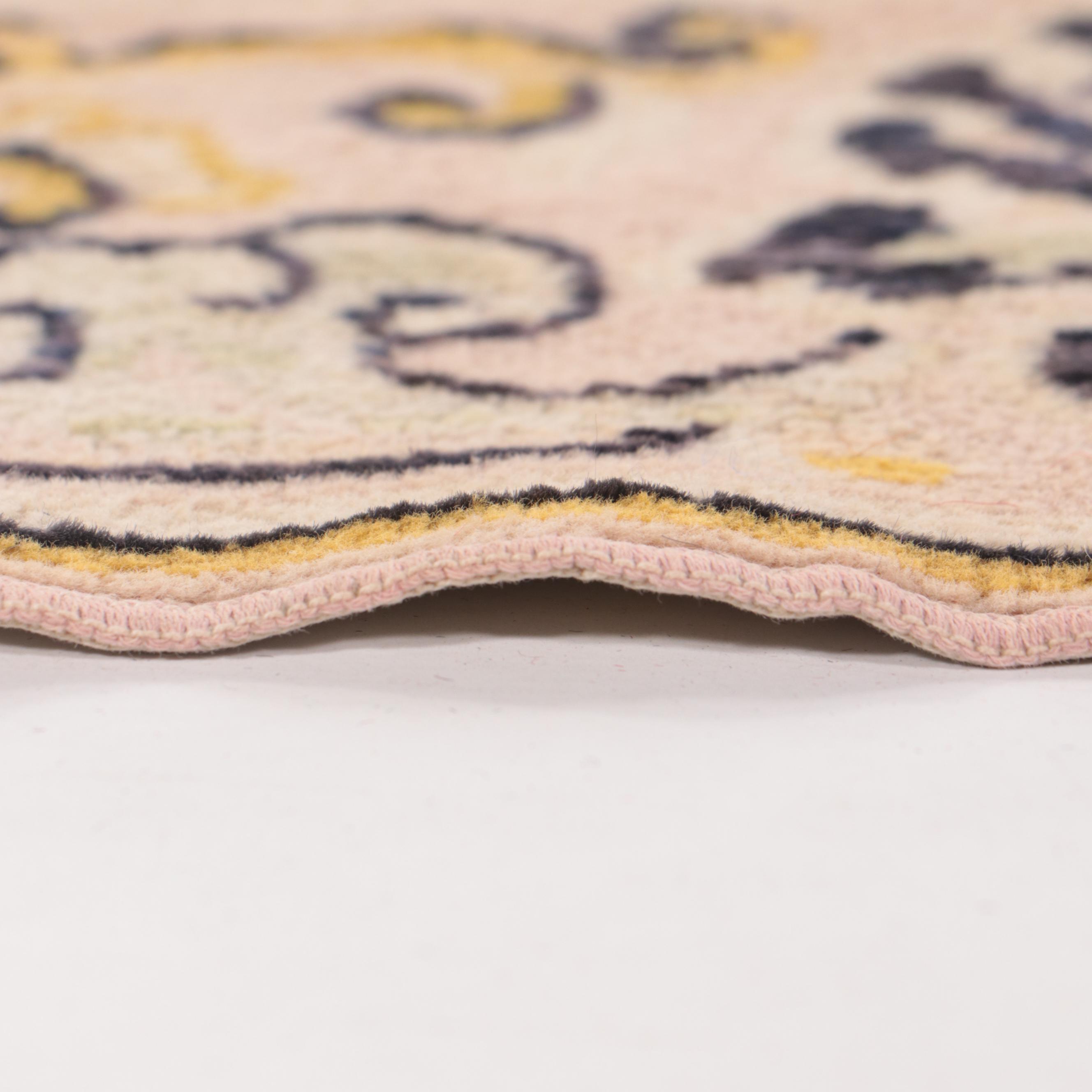 4'1 x 6'4 Machine Made Chinese Peking Style Area Rug