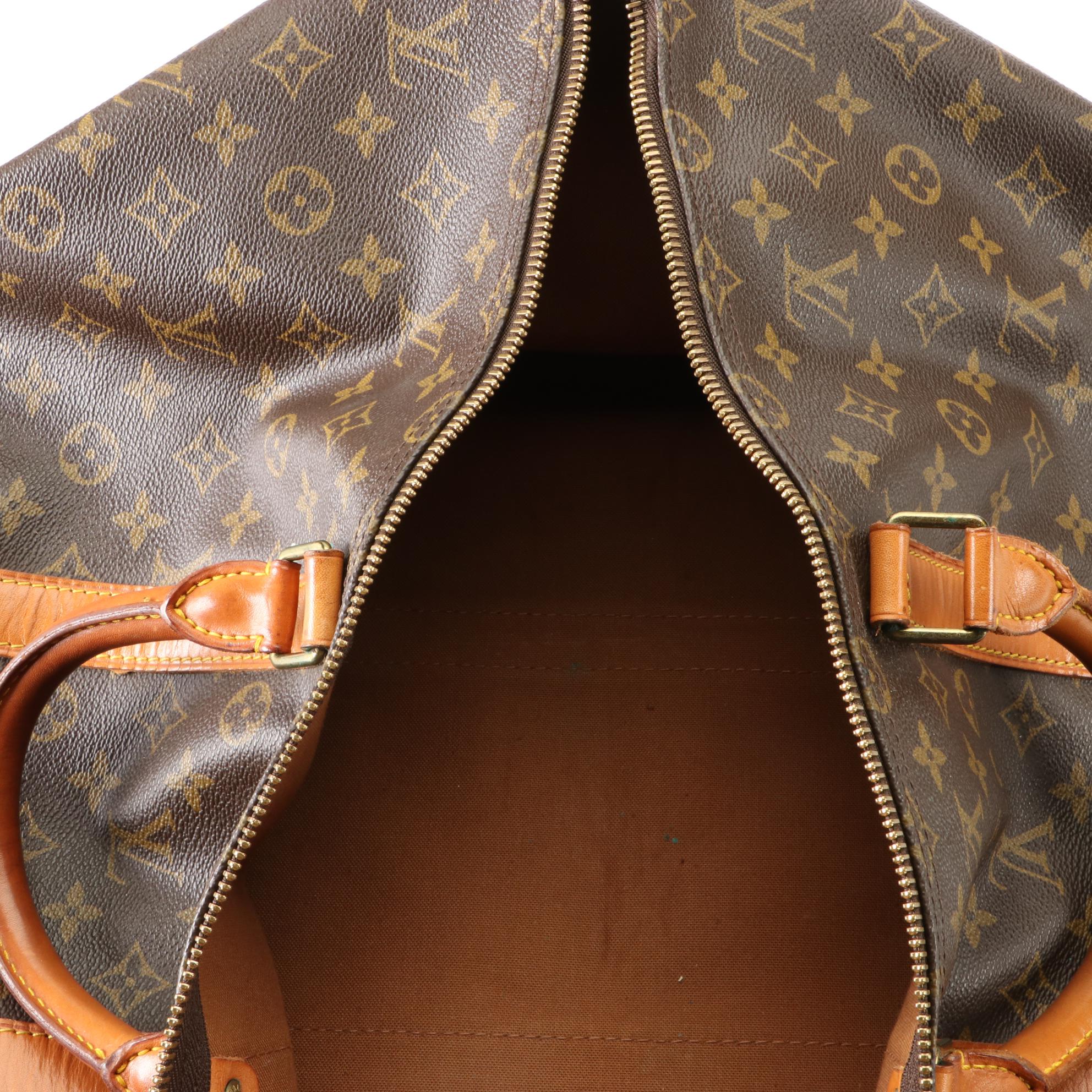 Louis Vuitton Keepall 55 in Monogram Canvas and Vachetta Leather