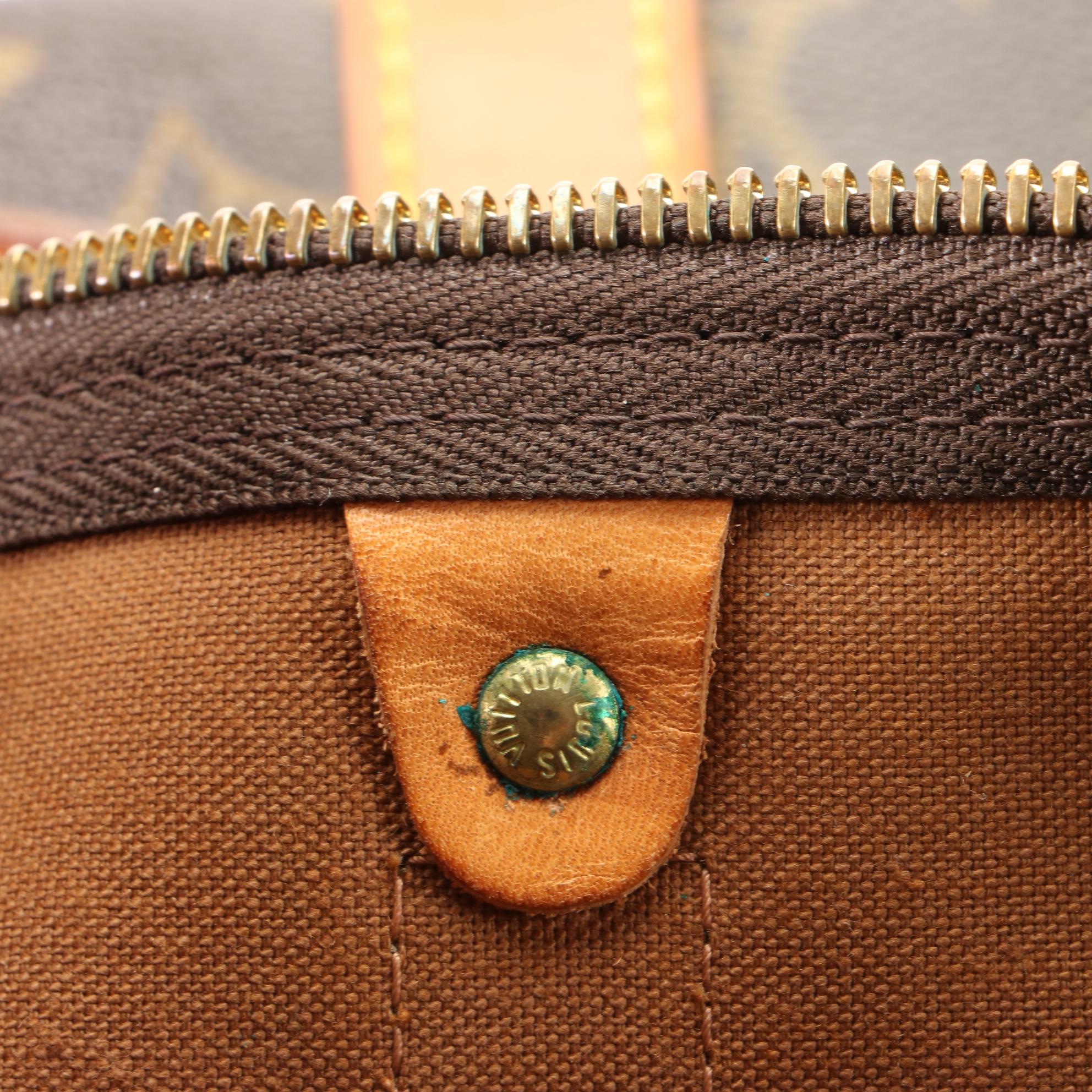 Louis Vuitton Keepall 55 in Monogram Canvas and Vachetta Leather