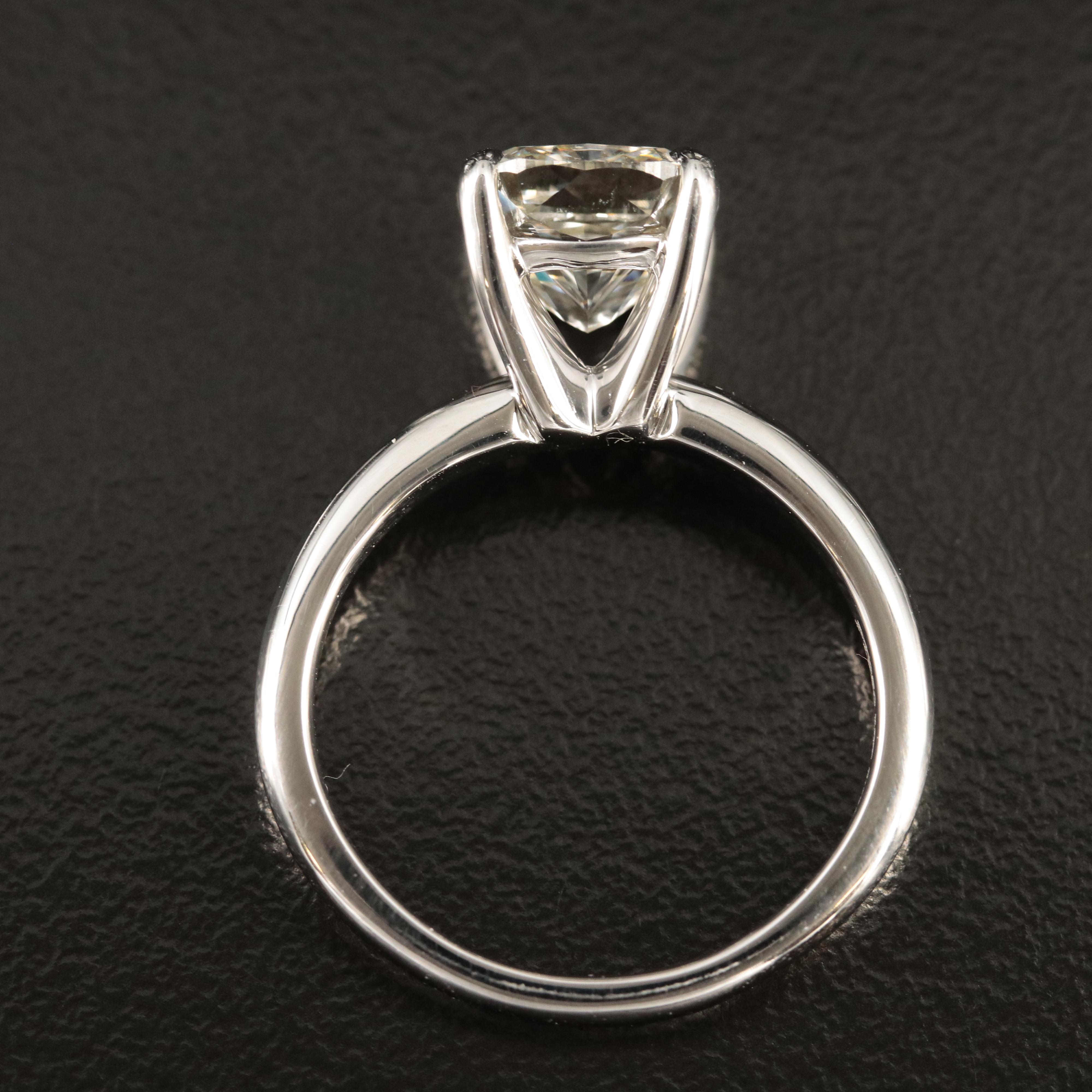 Platinum 3.71 CT Lab Grown Diamond Ring