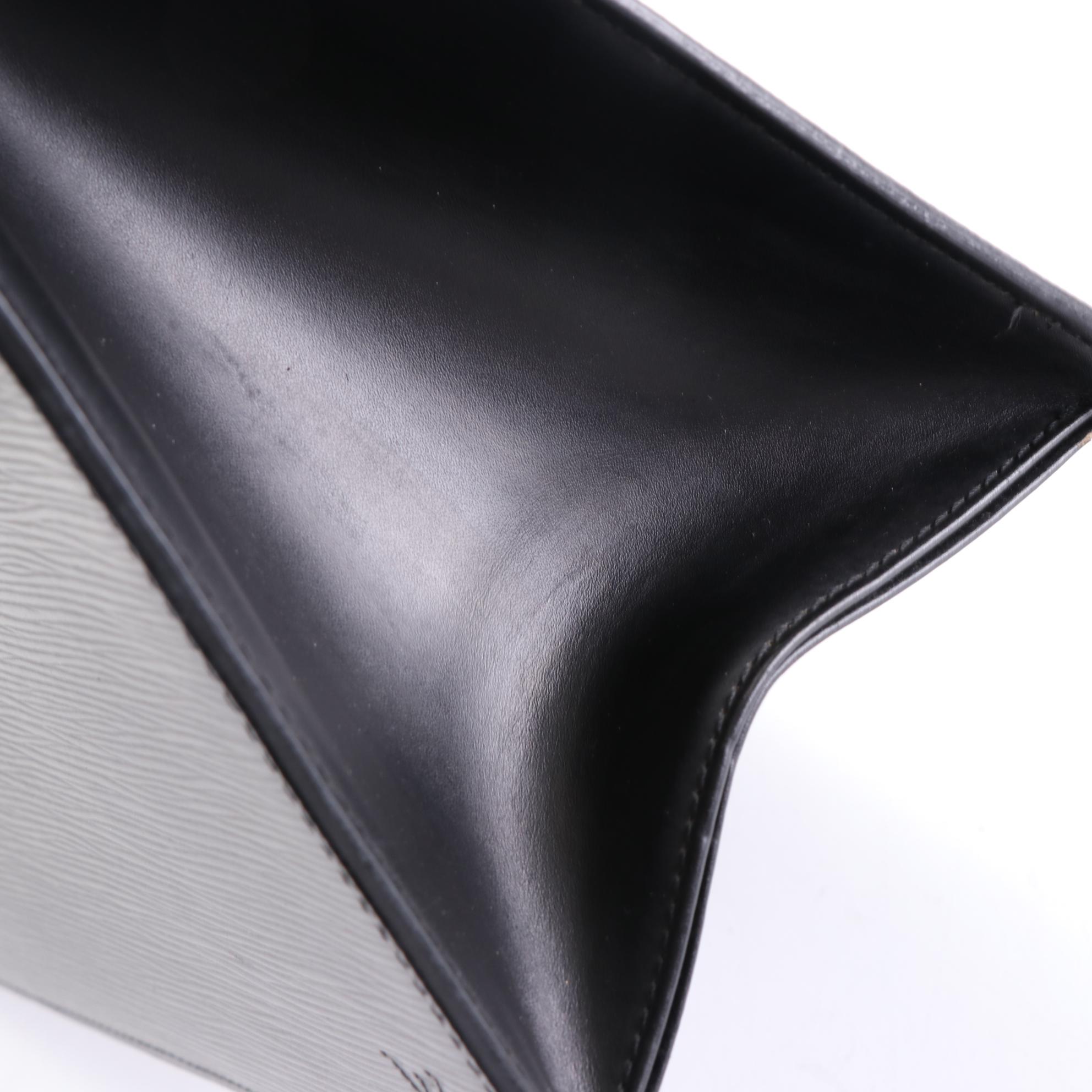 Louis Vuitton Riviera Top Handle Bag in Black Epi Leather