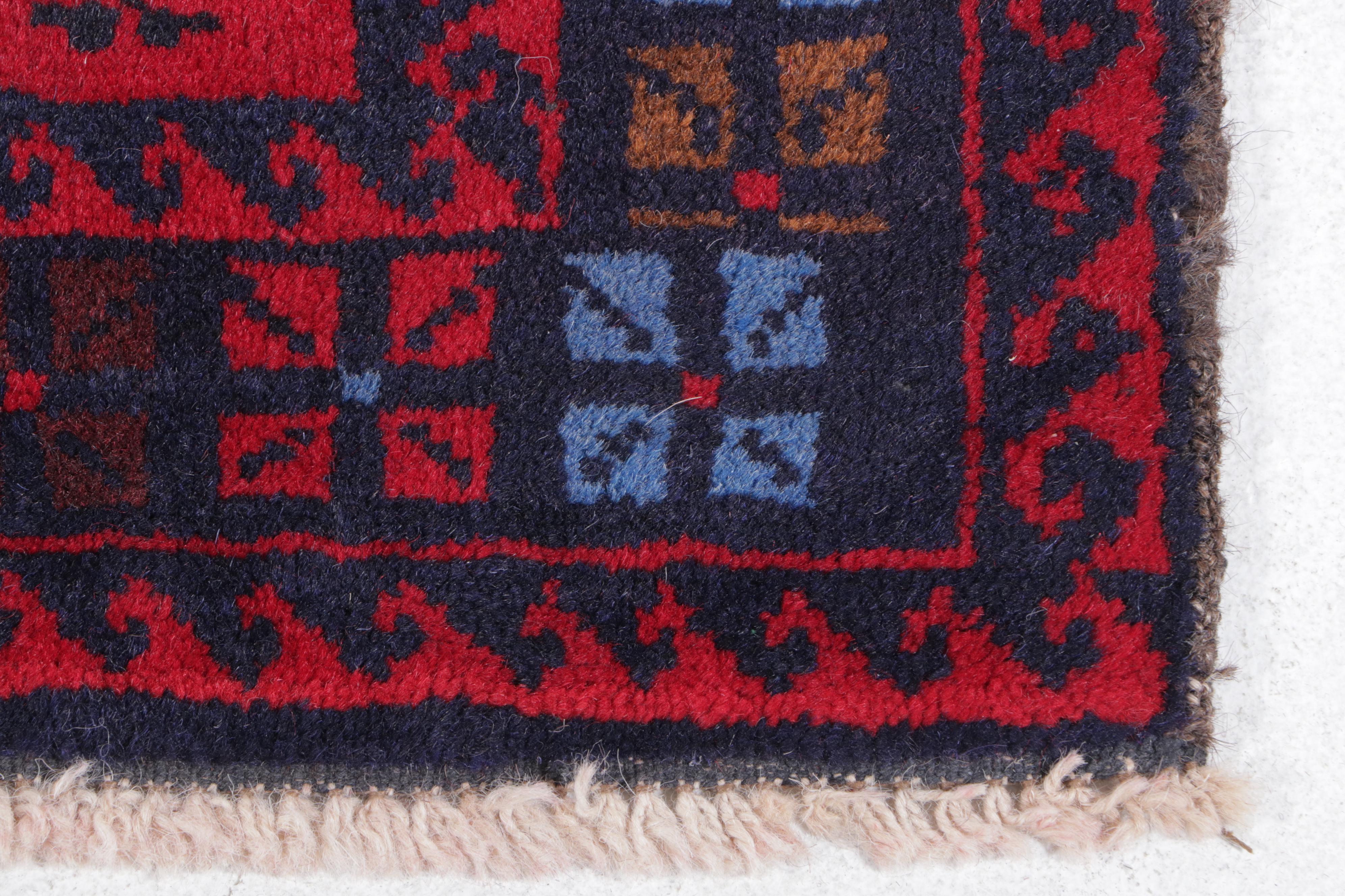 2'10 x 4'11 Hand-Knotted Afghan Taimani Accent Rug