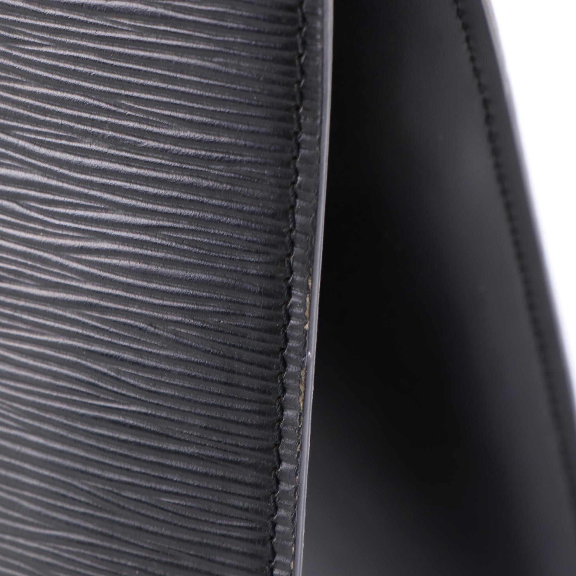 Louis Vuitton Riviera Top Handle Bag in Black Epi Leather