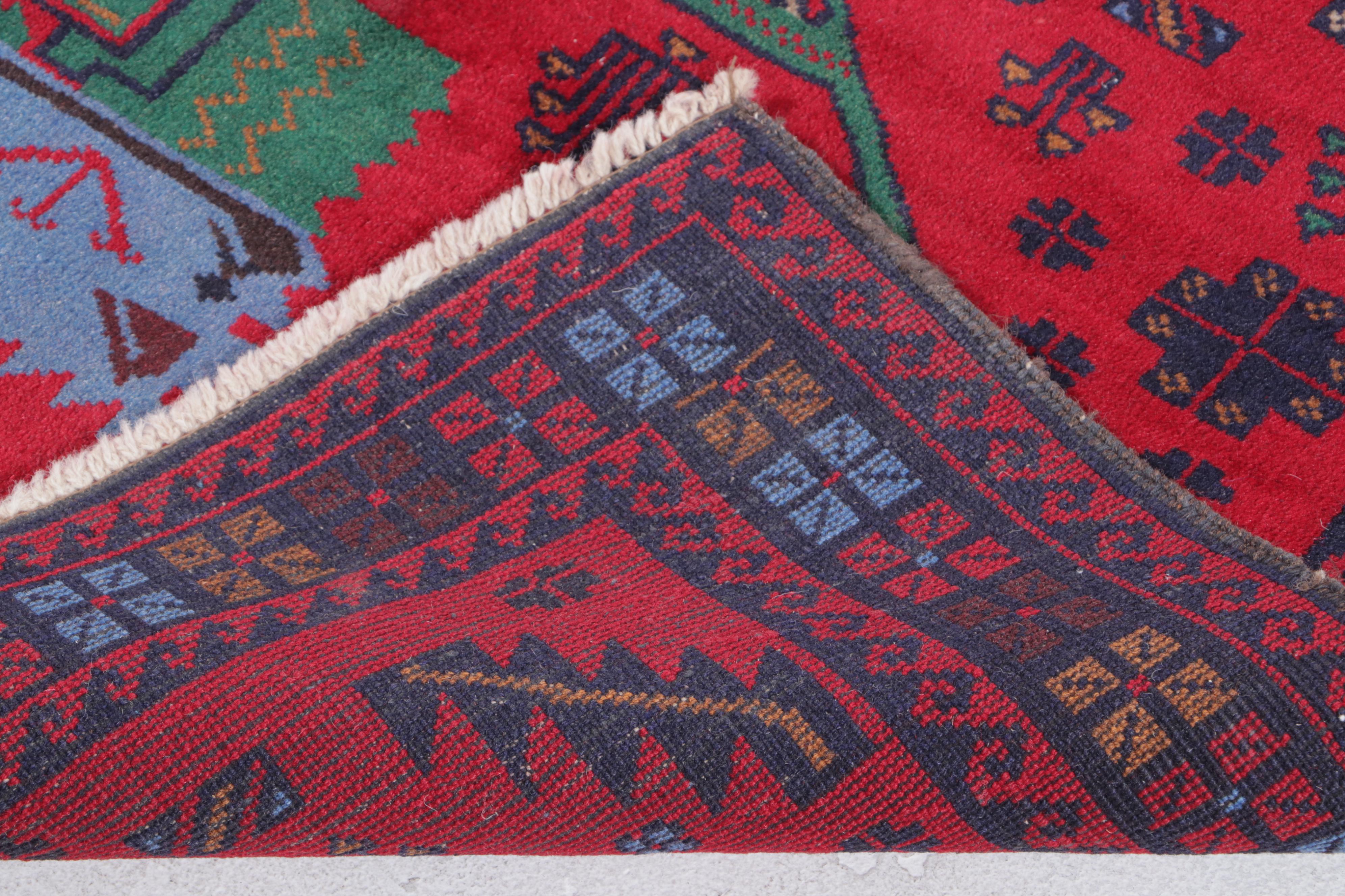 2'10 x 4'11 Hand-Knotted Afghan Taimani Accent Rug