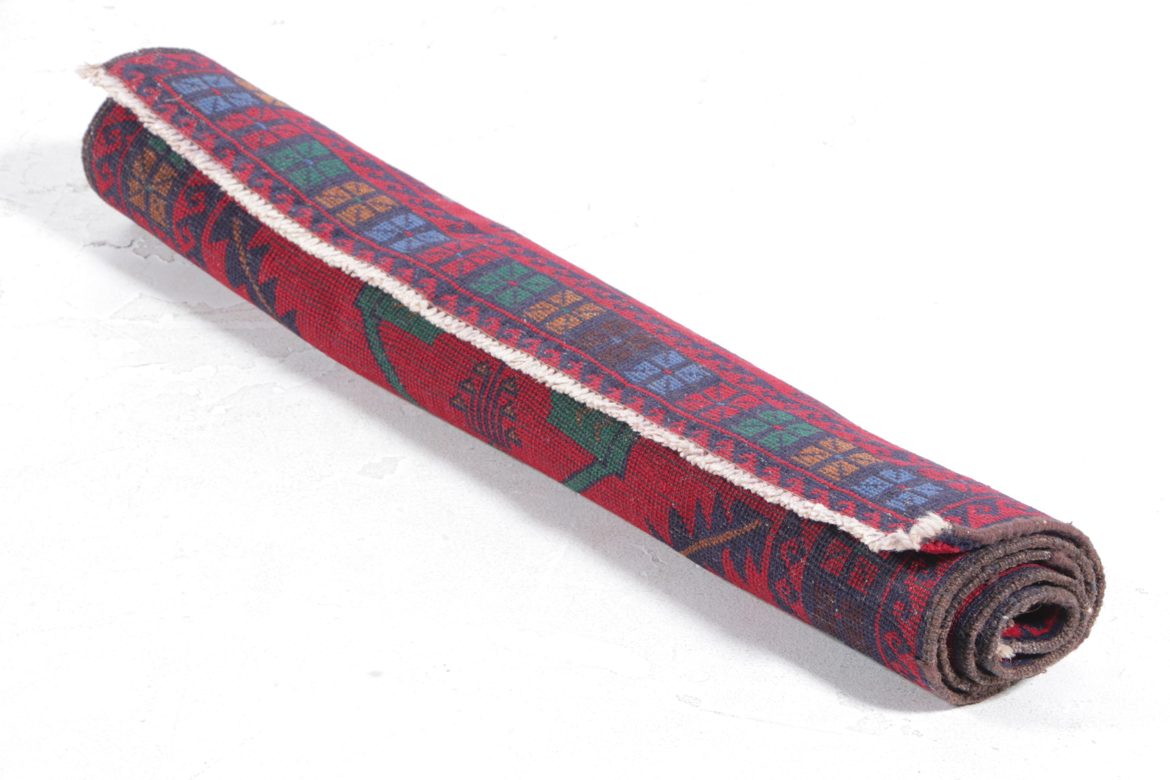 2'10 x 4'11 Hand-Knotted Afghan Taimani Accent Rug