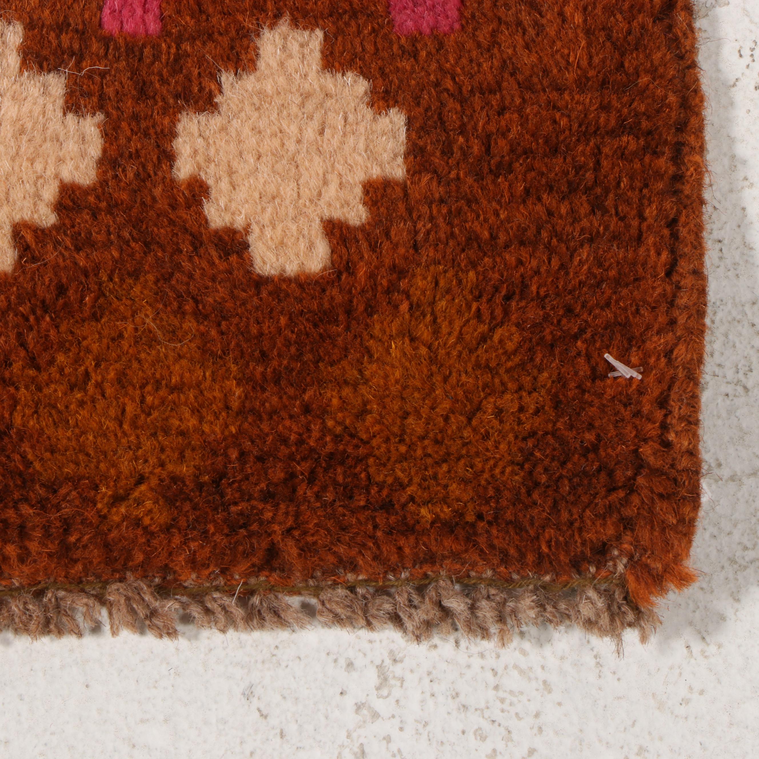 2'10 x 4'2 Hand-Knotted Persian Gabbeh Accent Rug