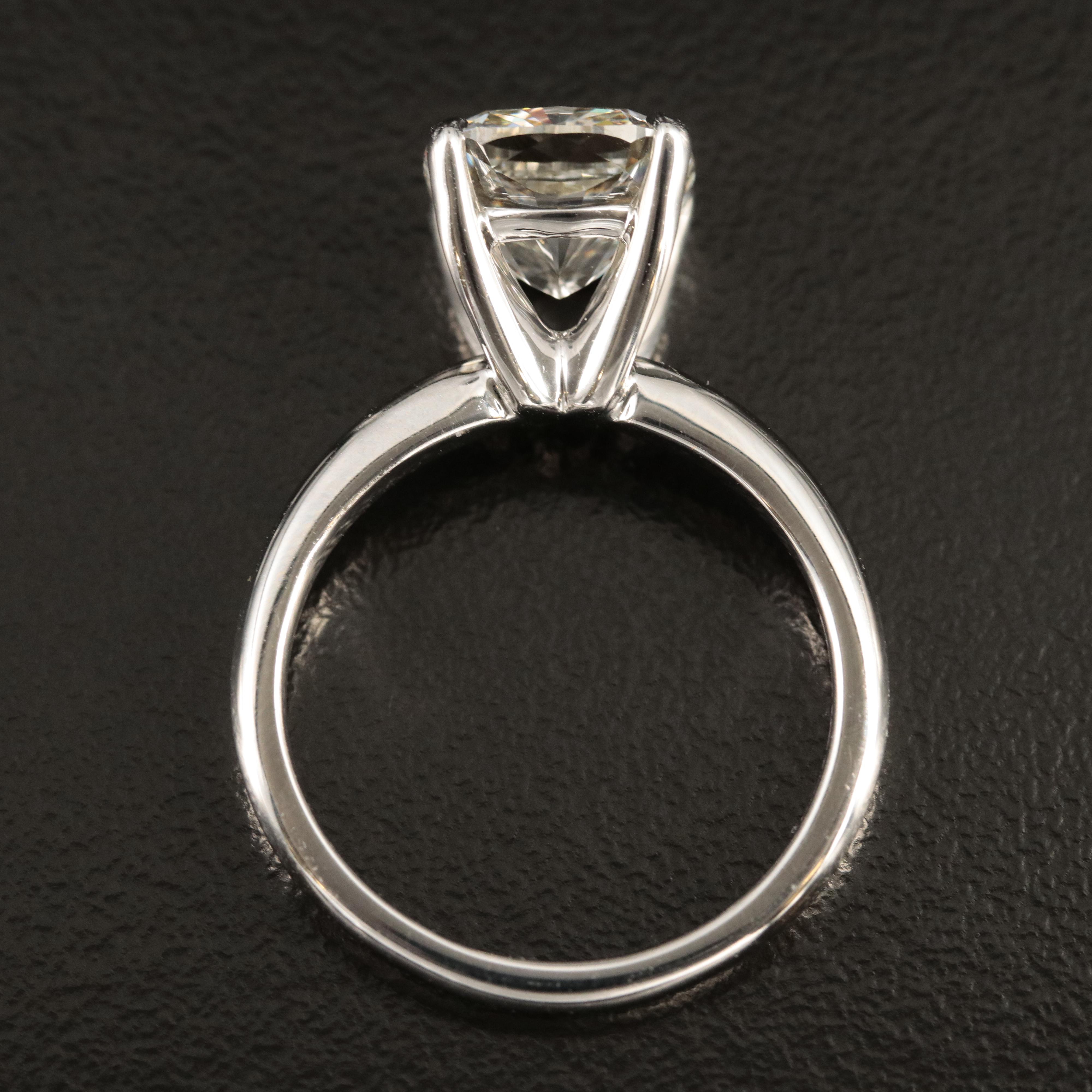 Platinum 3.89 CT Lab Grown Diamond Ring