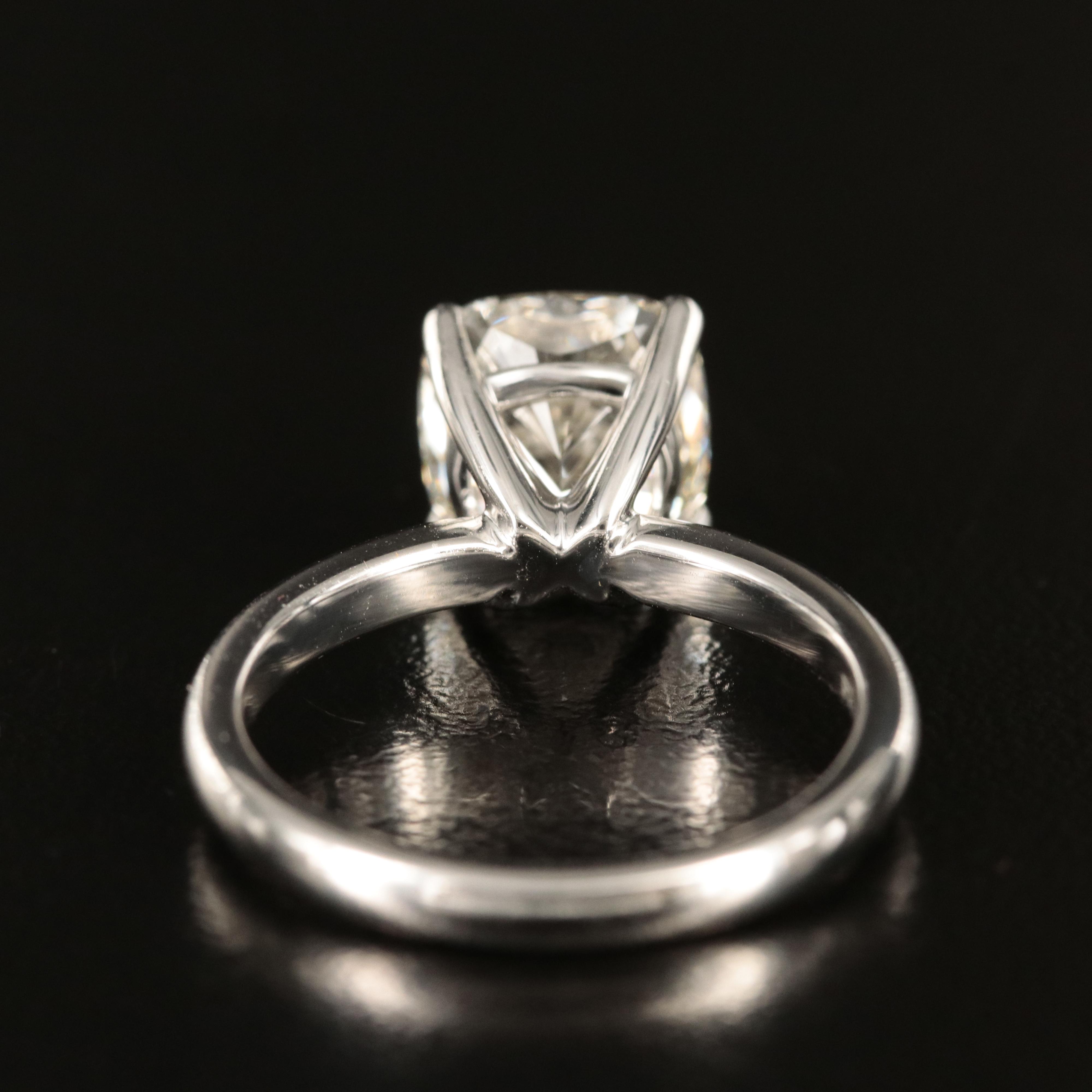 Platinum 3.89 CT Lab Grown Diamond Ring