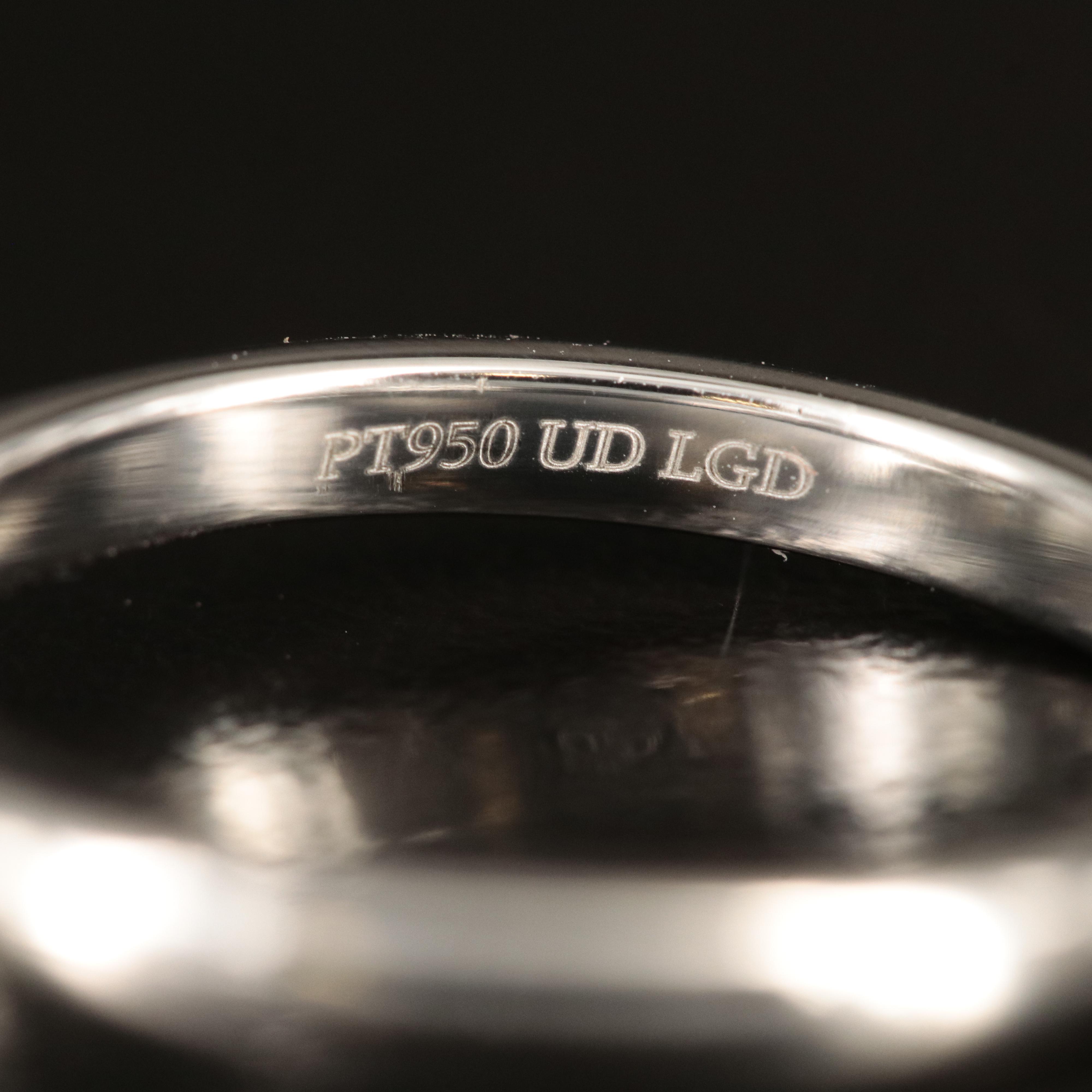 Platinum 3.89 CT Lab Grown Diamond Ring