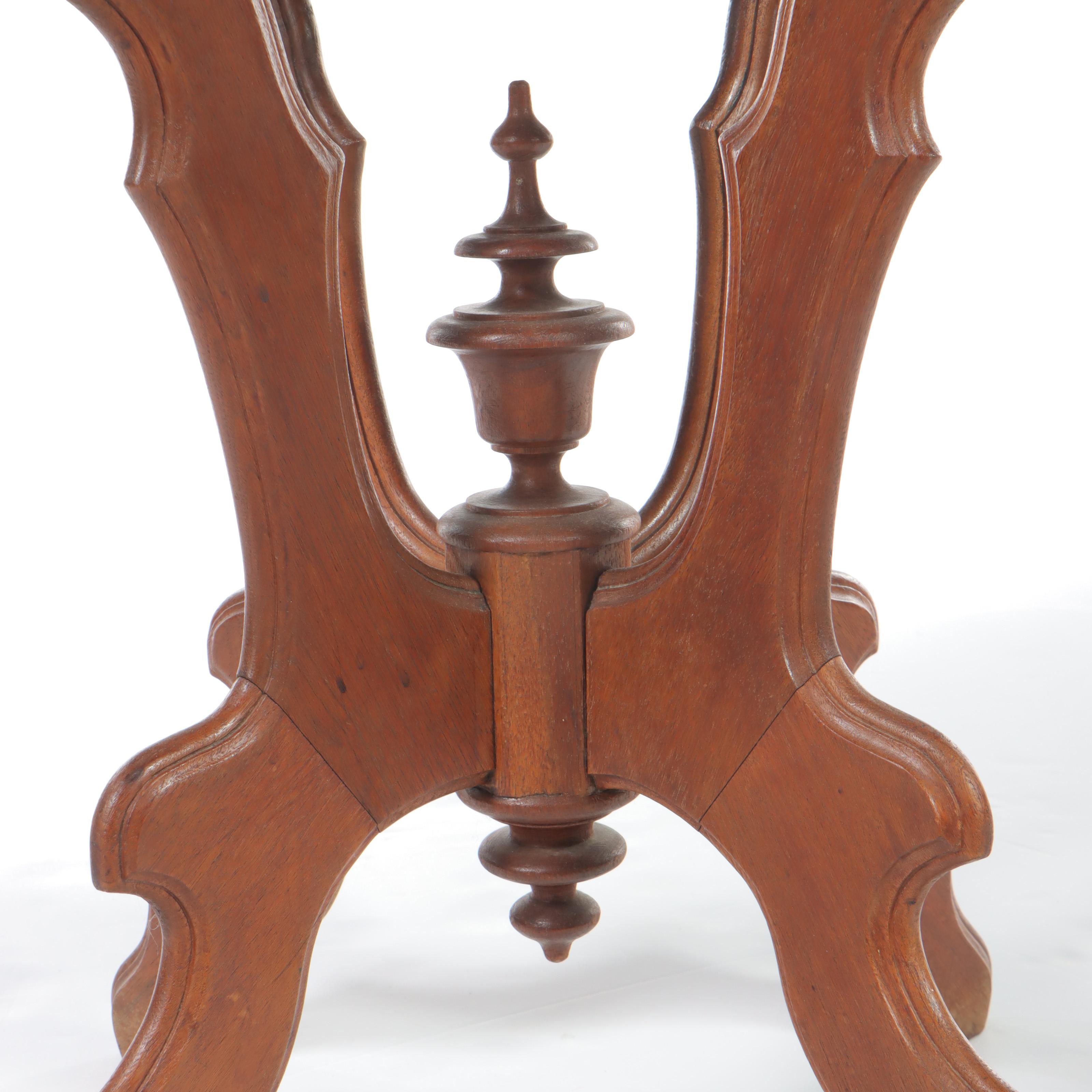 Victorian Walnut Side Table, Late 19th Century