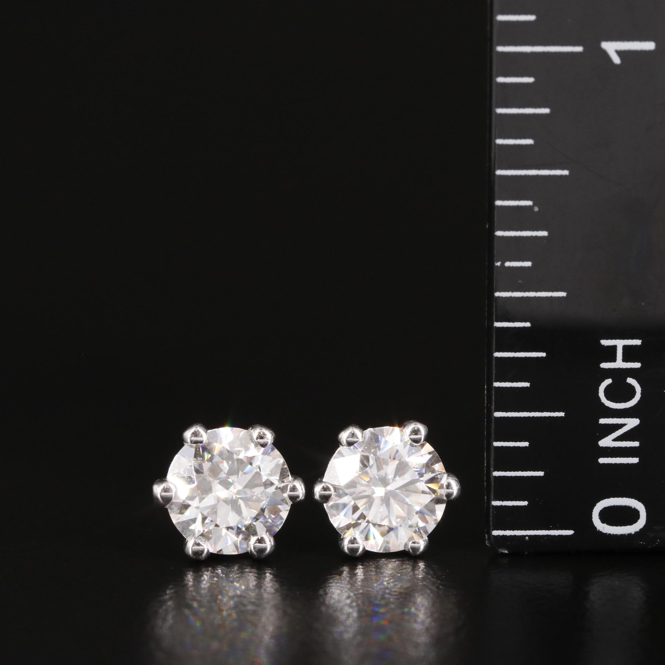 Sterling Moissanite Stud Earrings