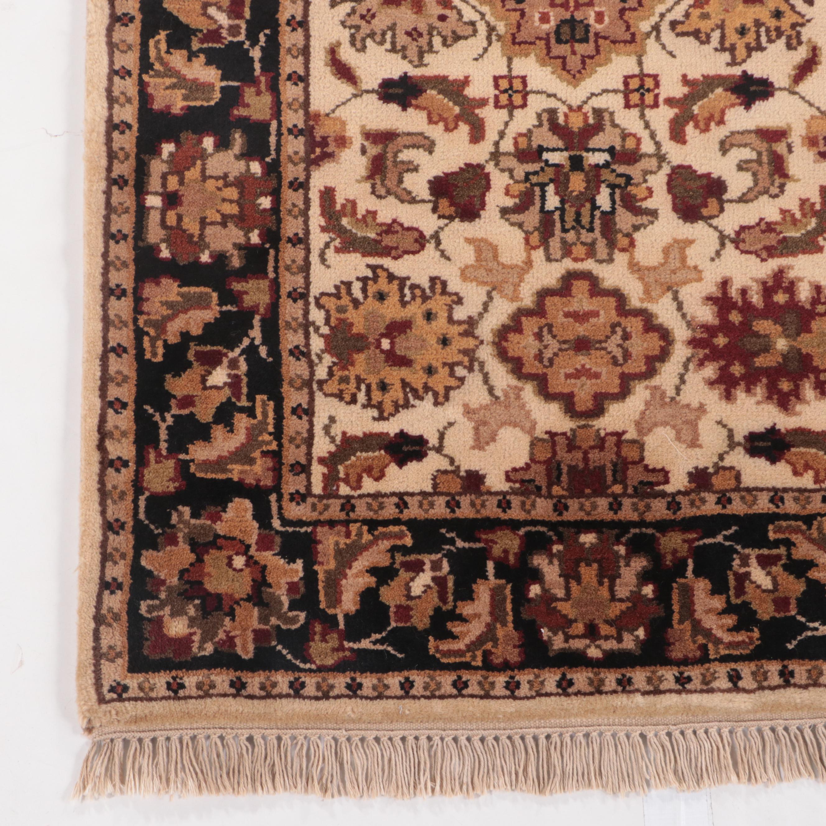 2'6 x 10'3 Hand-Knotted Indian Agra Carpet Runner