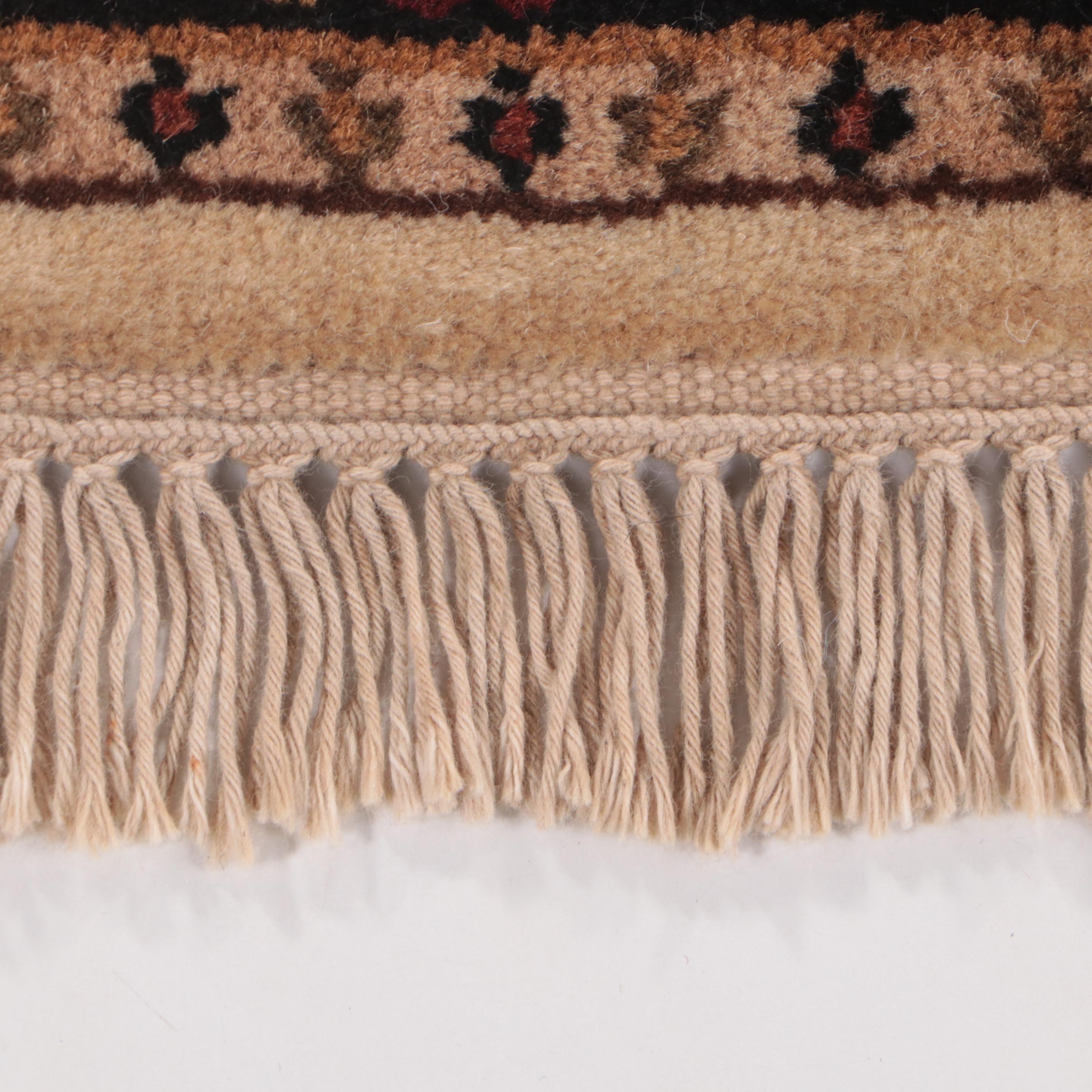 2'6 x 10'3 Hand-Knotted Indian Agra Carpet Runner