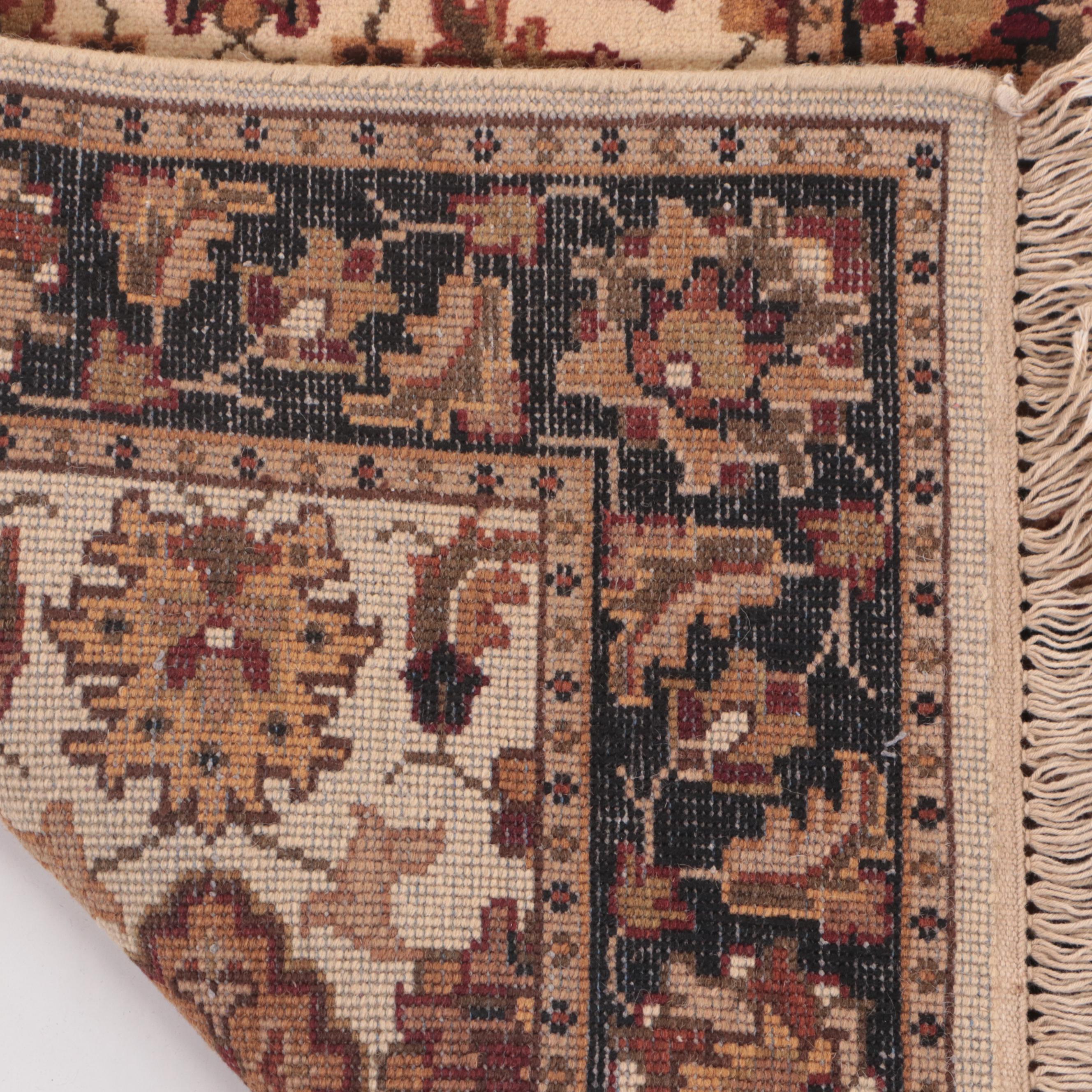 2'6 x 10'3 Hand-Knotted Indian Agra Carpet Runner