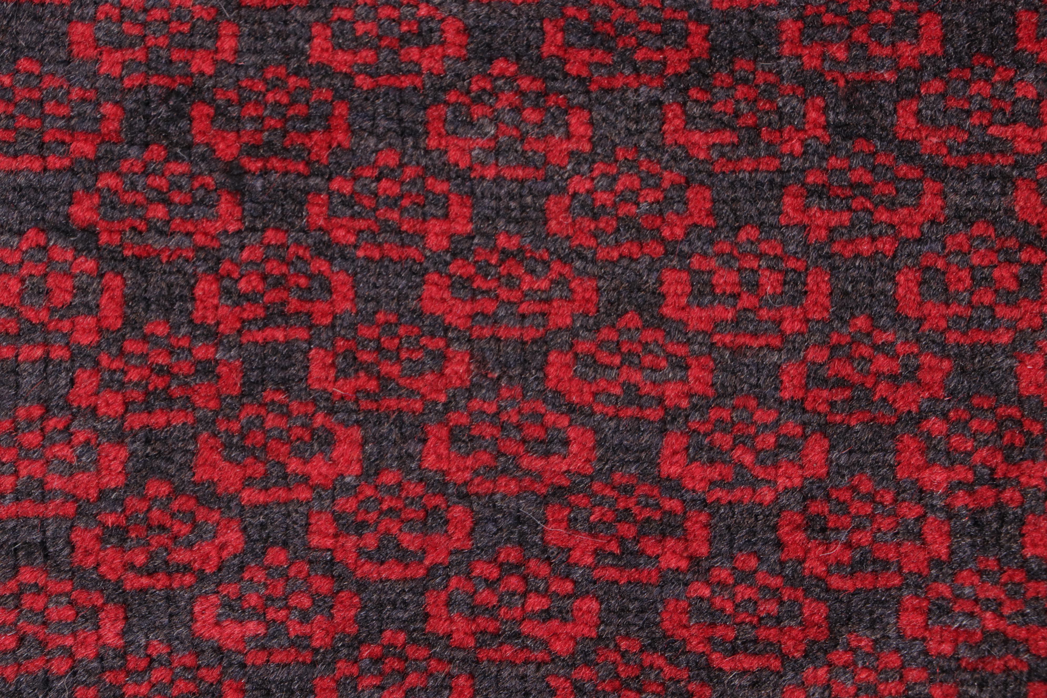 2'8 x 4'10 Hand-Knotted Afghan Baluch Accent Rug