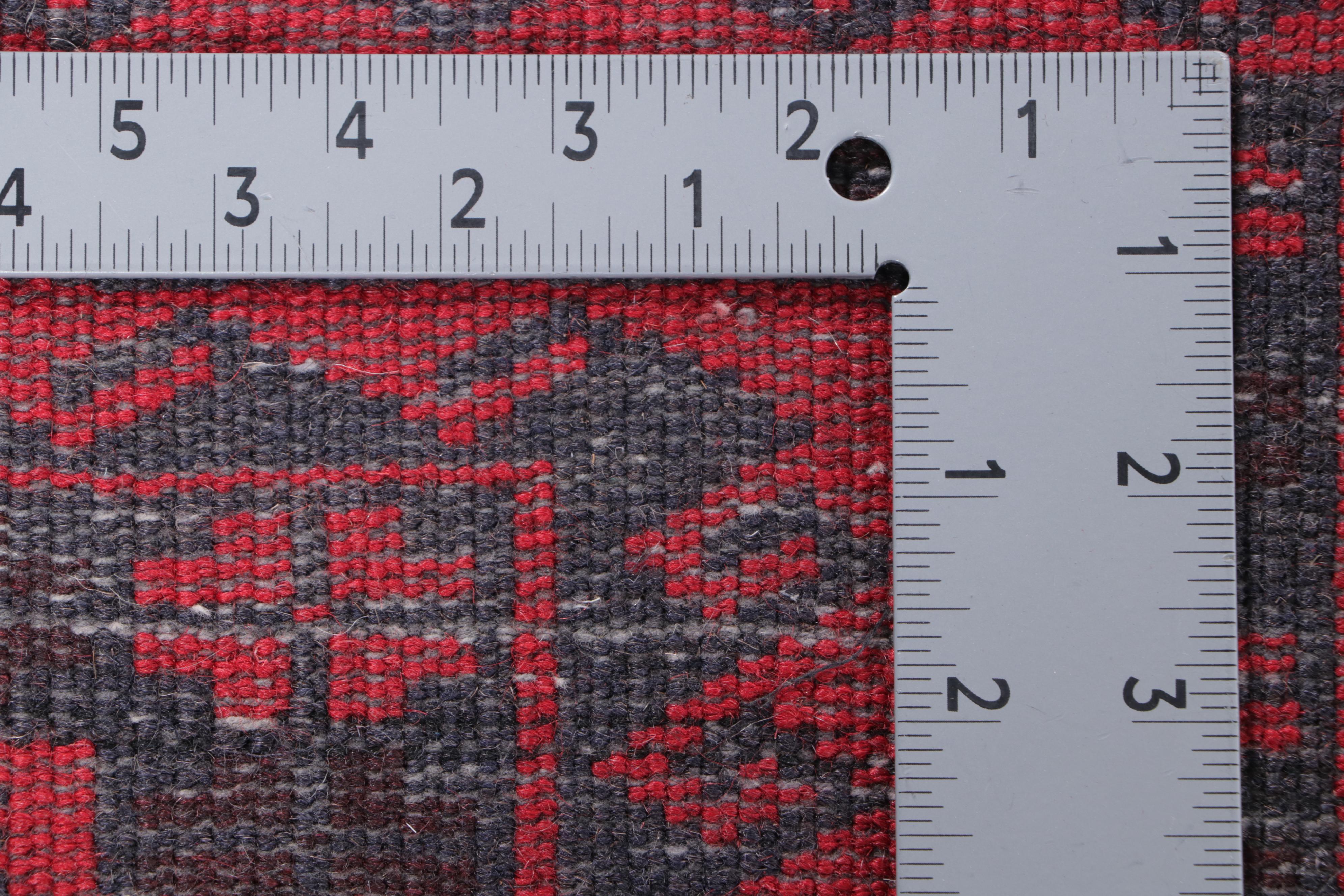 2'8 x 4'10 Hand-Knotted Afghan Baluch Accent Rug