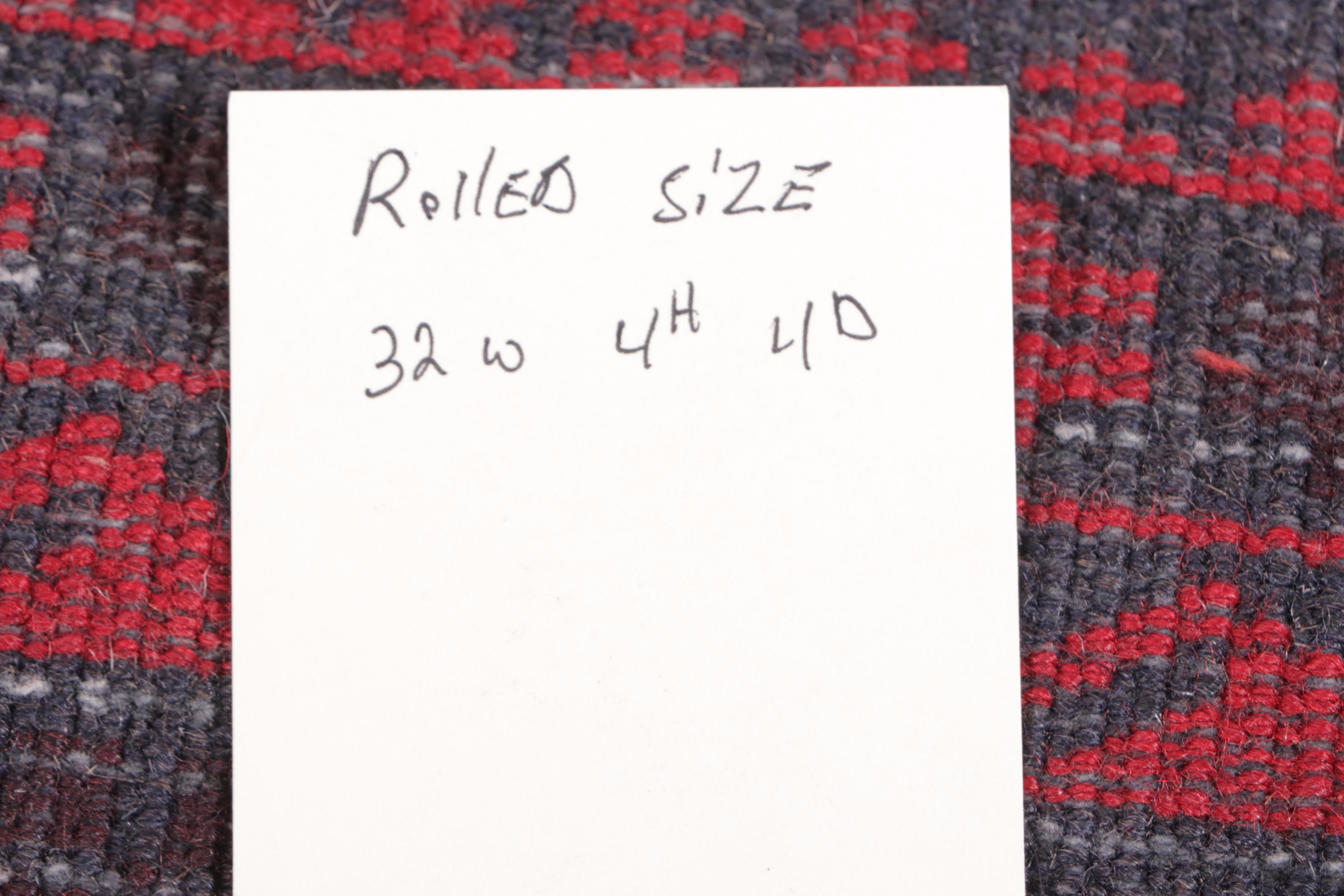 2'8 x 4'10 Hand-Knotted Afghan Baluch Accent Rug