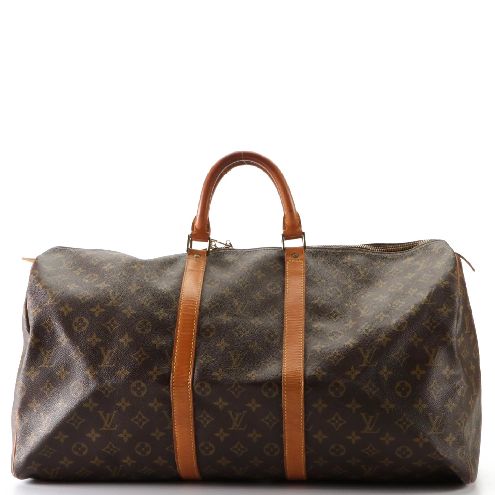 Louis Vuitton Keepall 55 in Monogram Canvas and Vachetta Leather