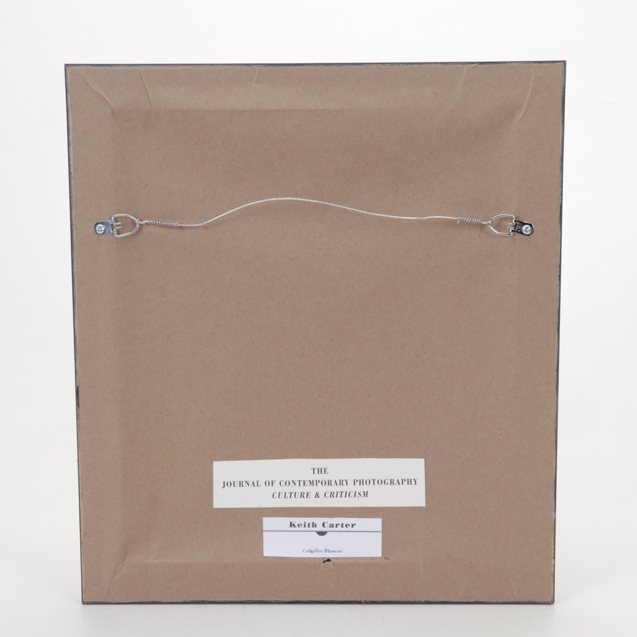 Keith Carter Photogravure "Caballos Blancos" for "21st Editions," 1998