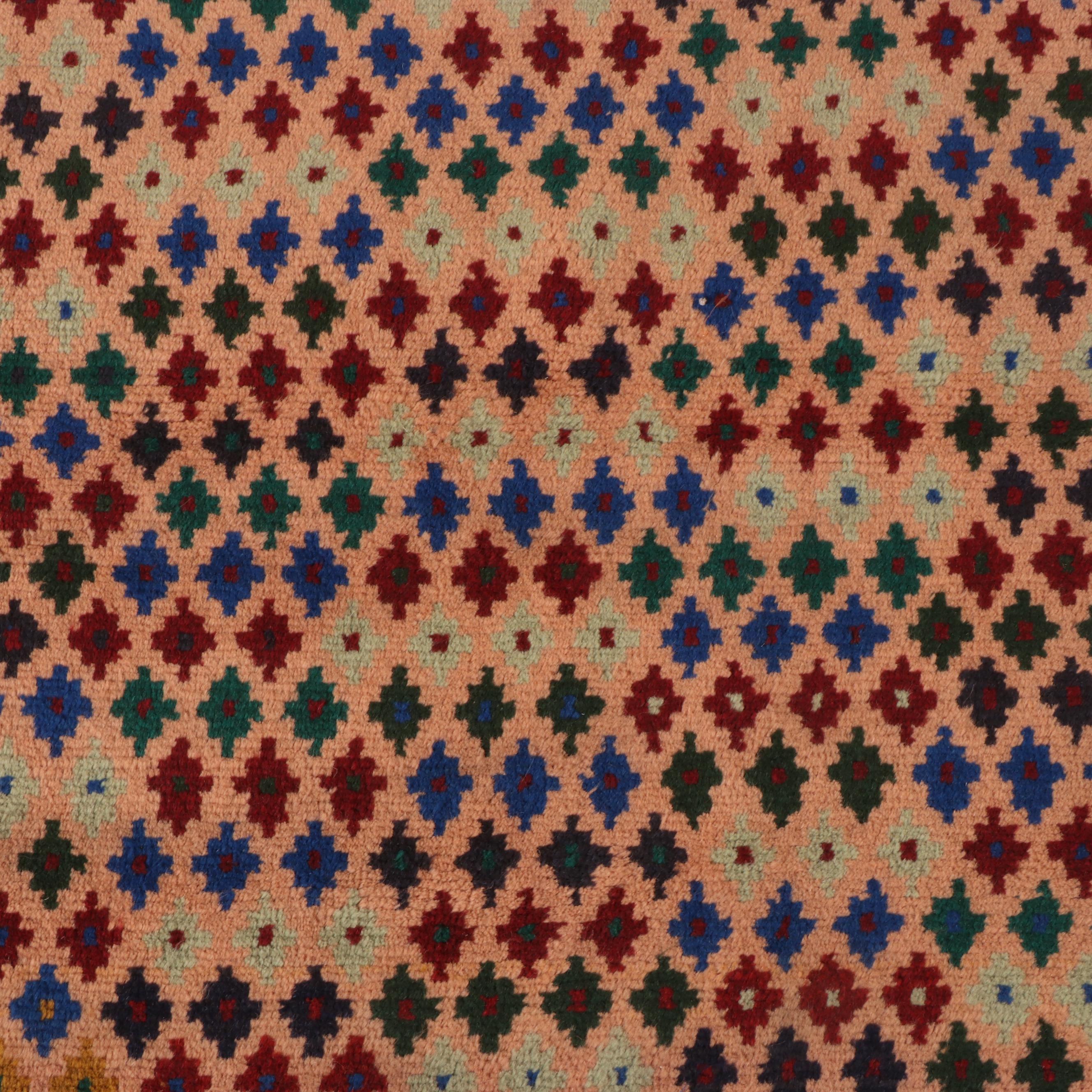 2'9 x 4' Hand-Knotted Persian Gabbeh Accent Rug