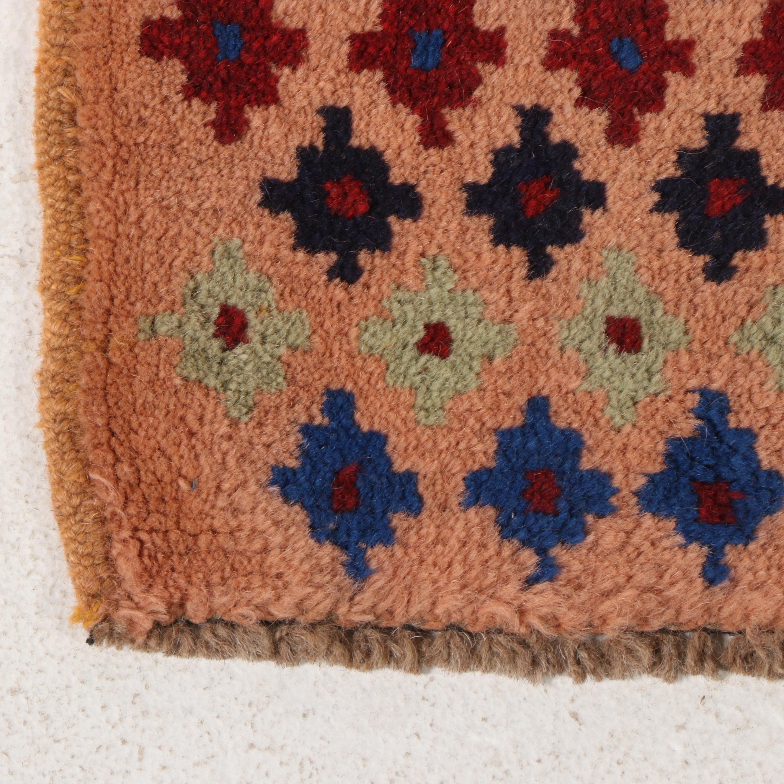 2'9 x 4' Hand-Knotted Persian Gabbeh Accent Rug