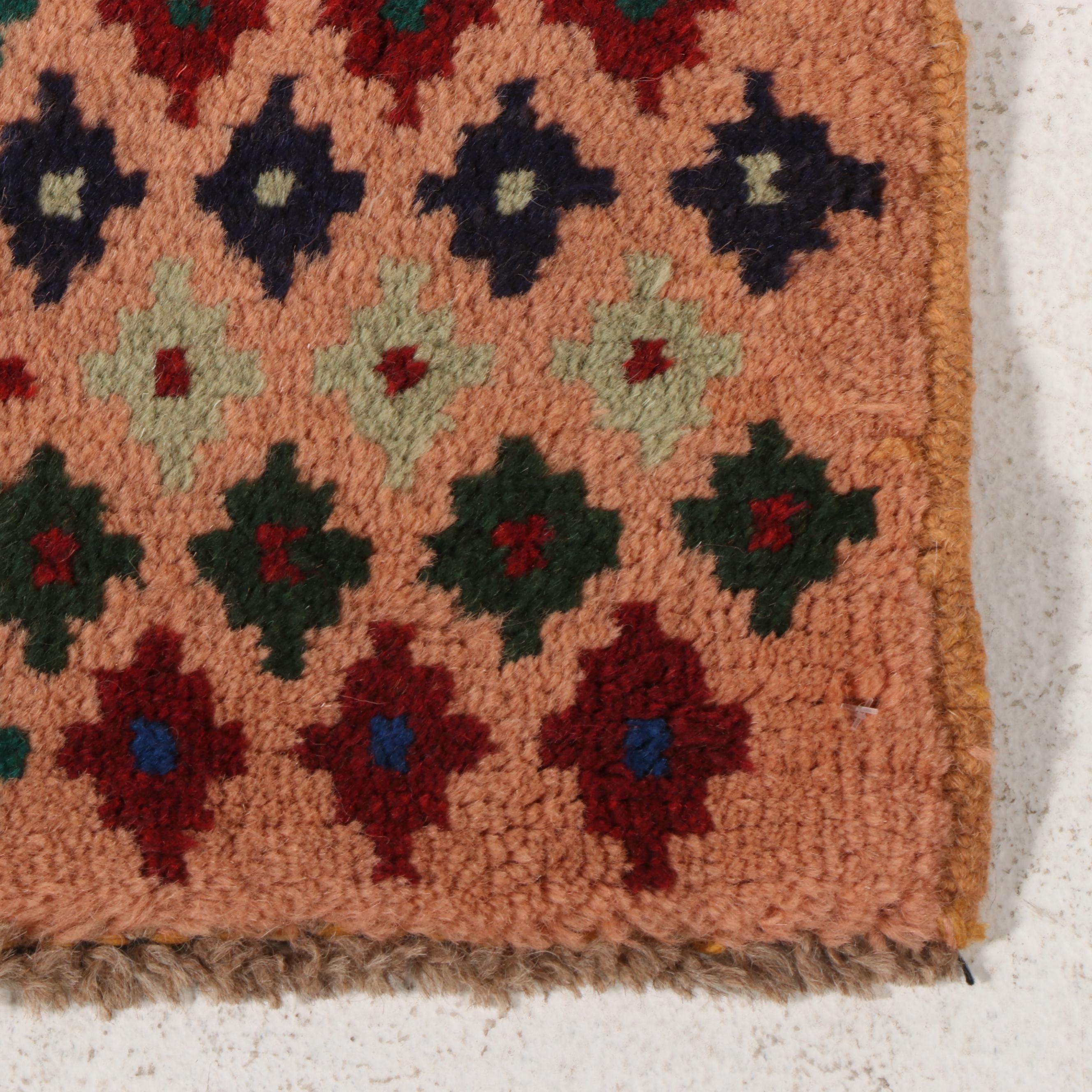 2'9 x 4' Hand-Knotted Persian Gabbeh Accent Rug