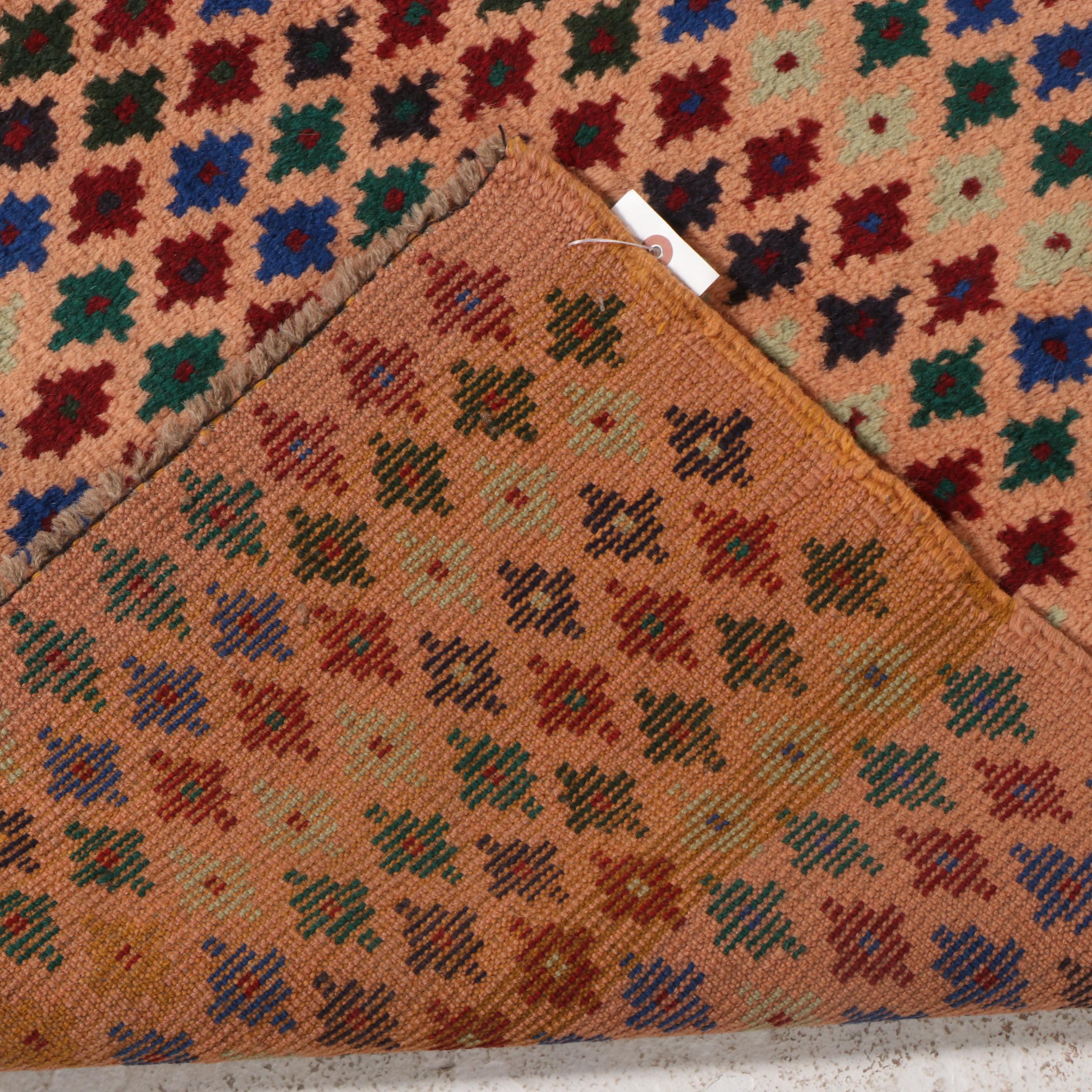 2'9 x 4' Hand-Knotted Persian Gabbeh Accent Rug