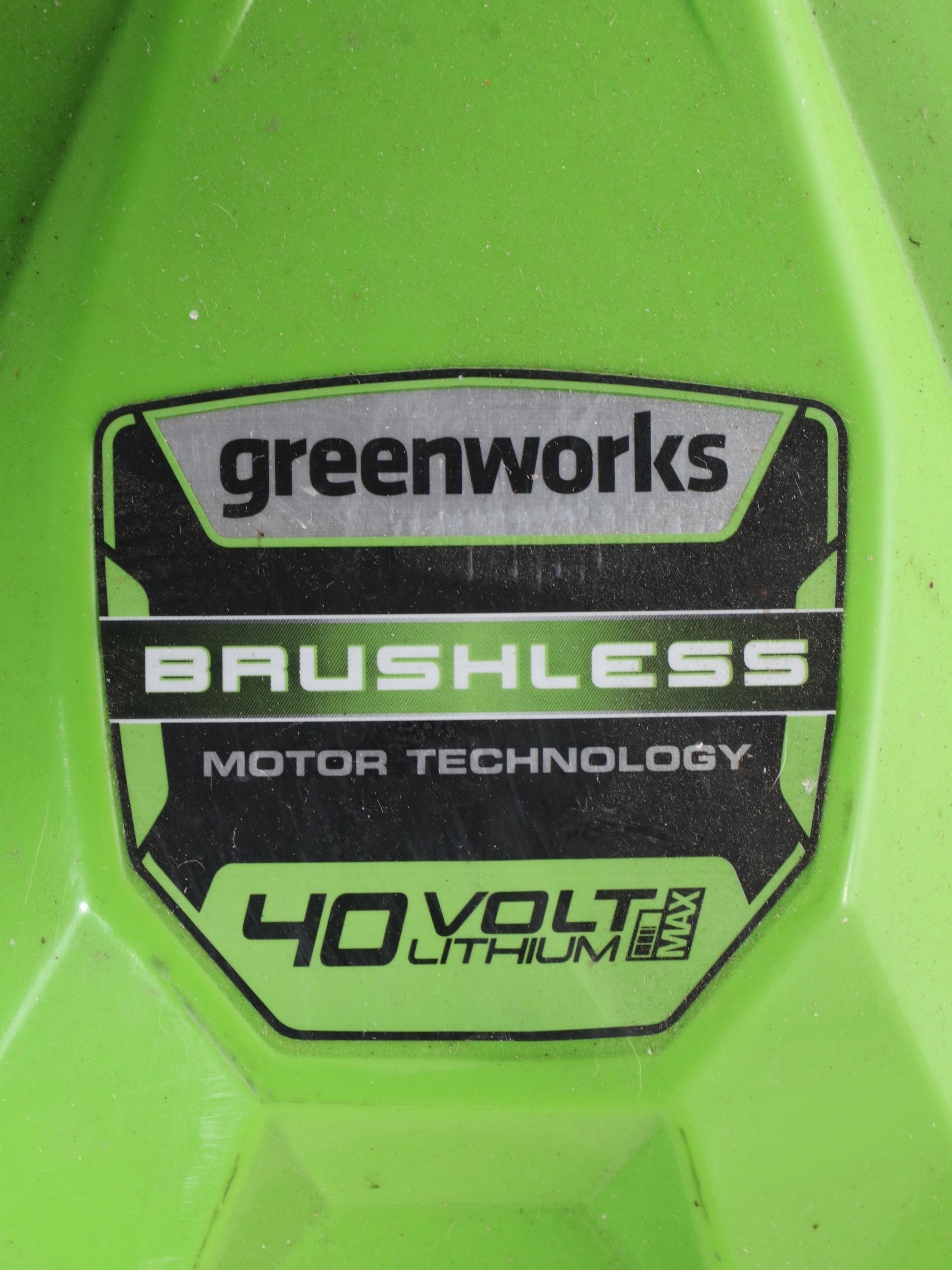 Greenworks 40V Self Propelled Brushless Electric Lawn Mower With String Trimmer