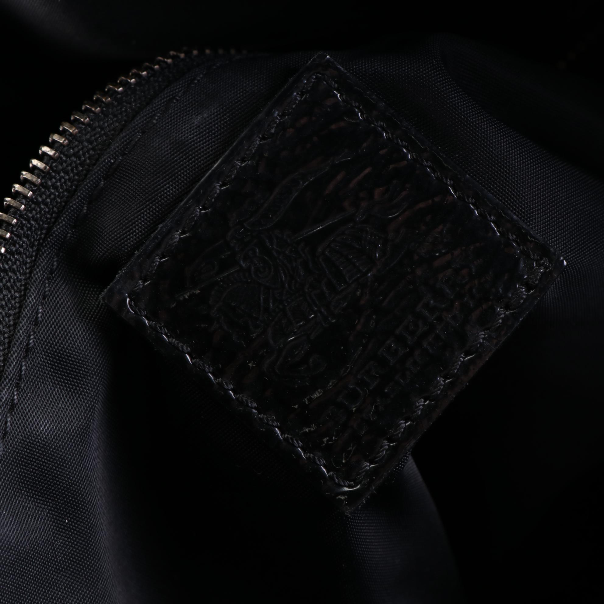 Burberry Tote Bag in Nova Check Nylon Twill and Patent Leather