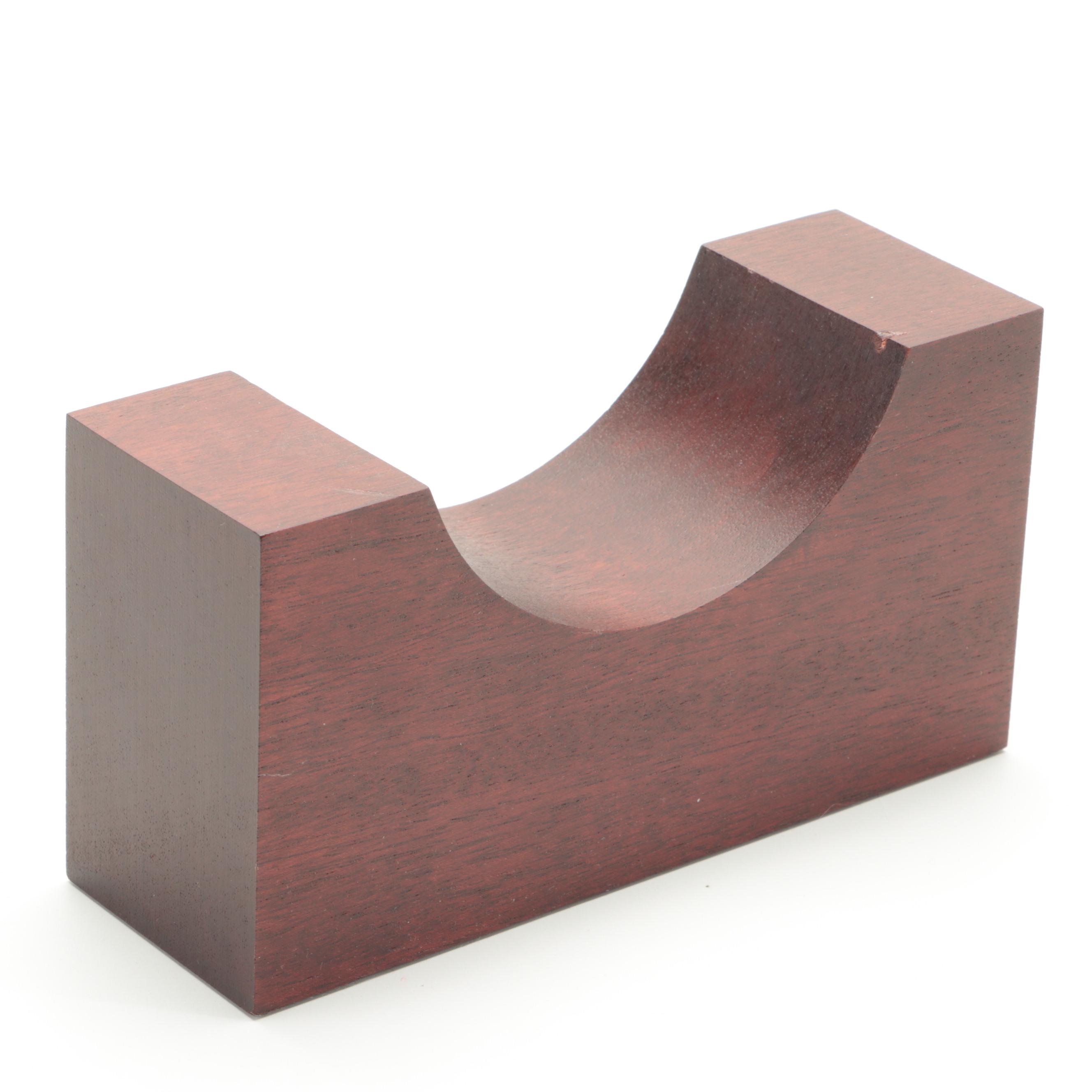 Tiffany & Co. Brass "Chelsea" Ship's Bell Clock with Brass Pocket Watch Stand