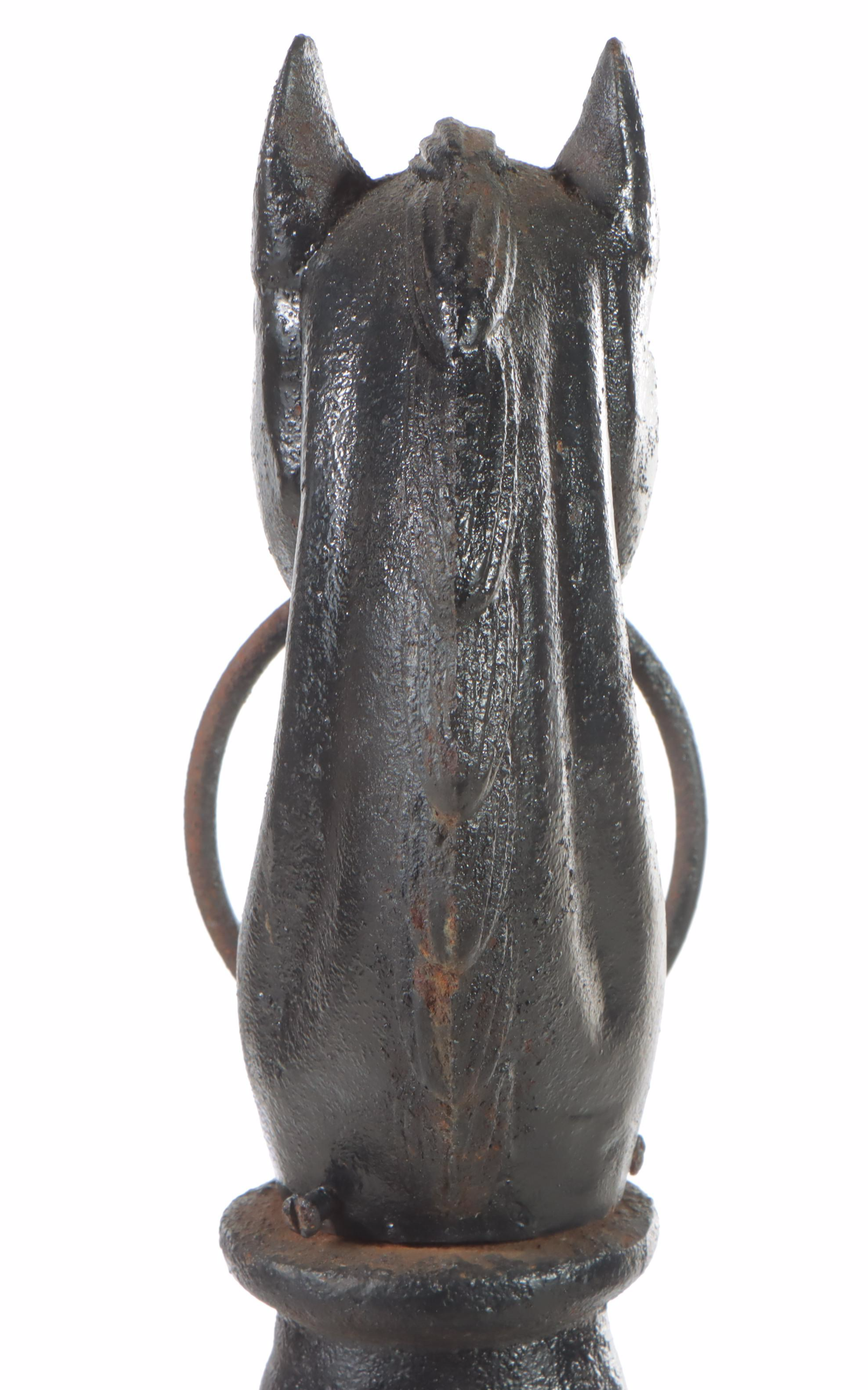 Cast Iron Horse Head Hitching Post