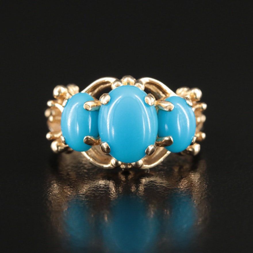 14K Turquoise Ring