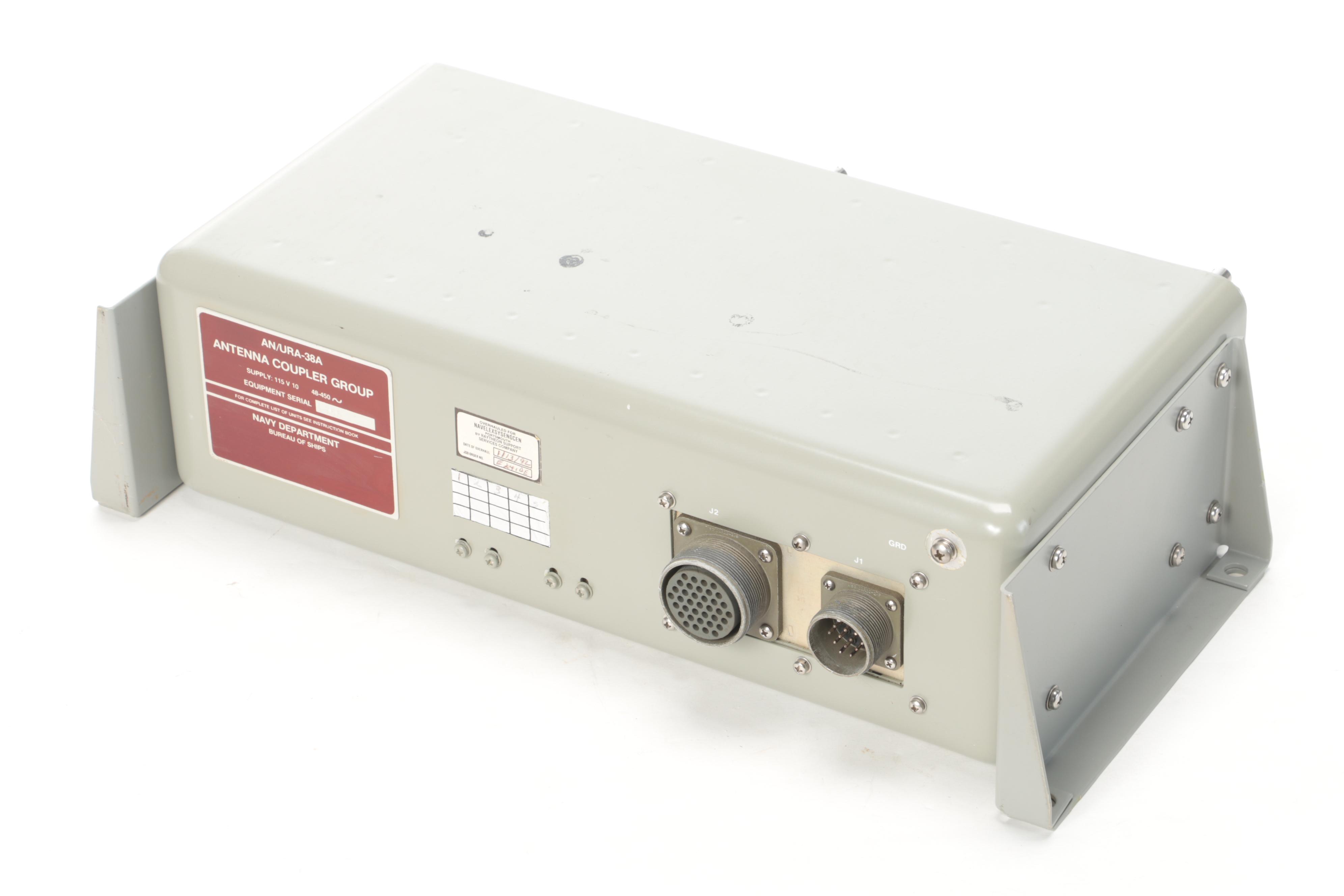 Raytheon for US Navy Antenna Control With Antenna Coupler, Mid to Late 20th C