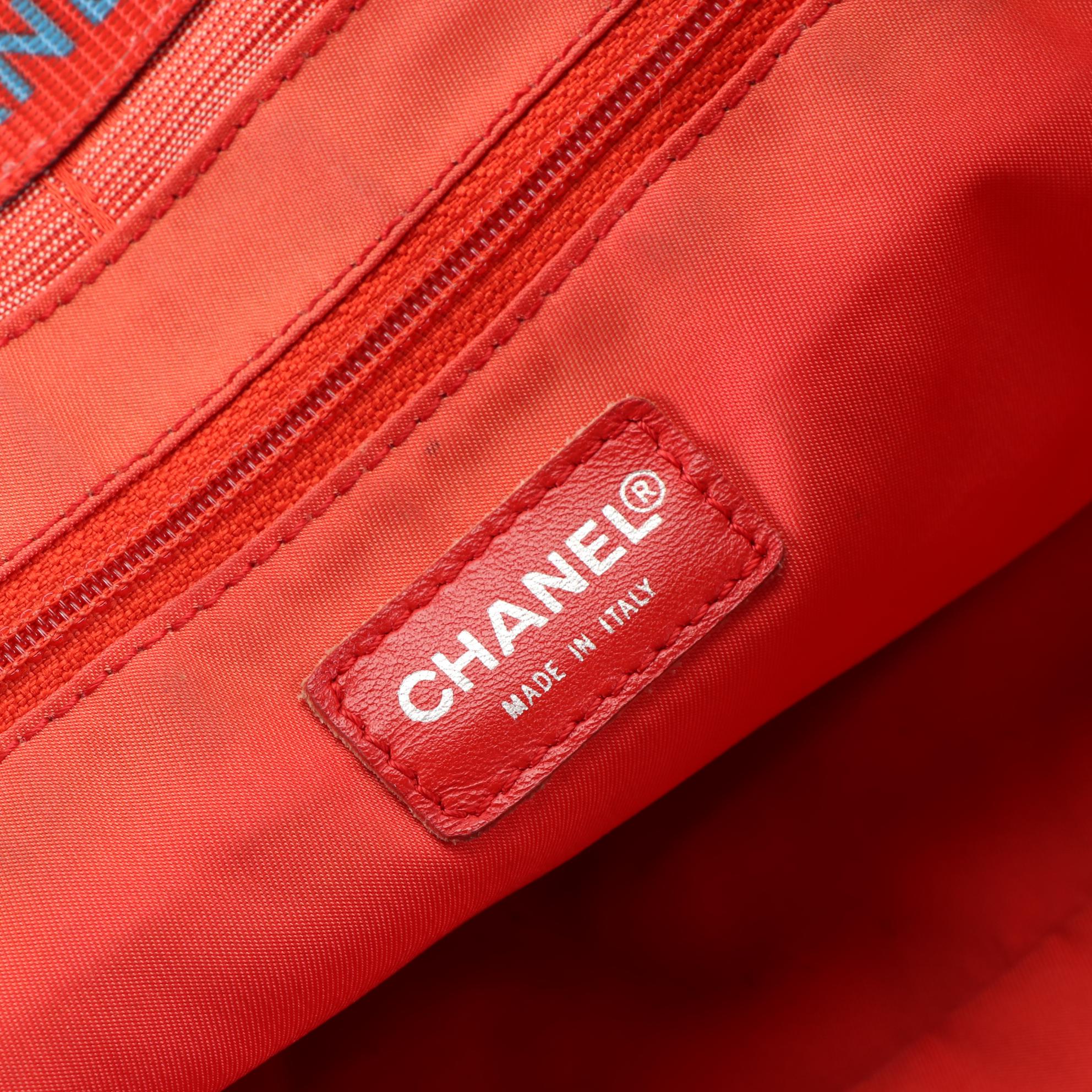 Chanel Travel Line Tote in Nylon and Leather