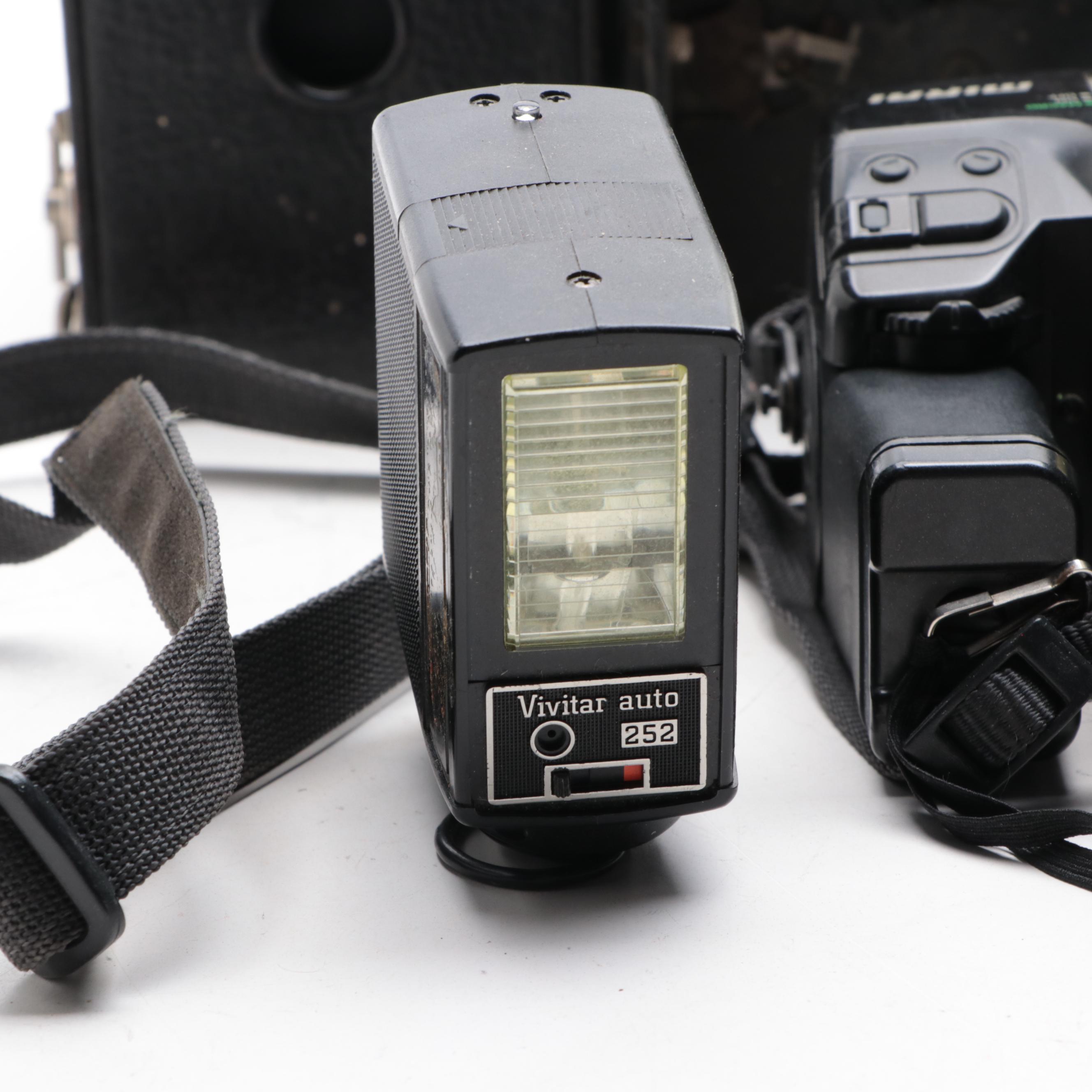 Kodak, Canon, Pentax, Ansco with Other Cameras and Accessories