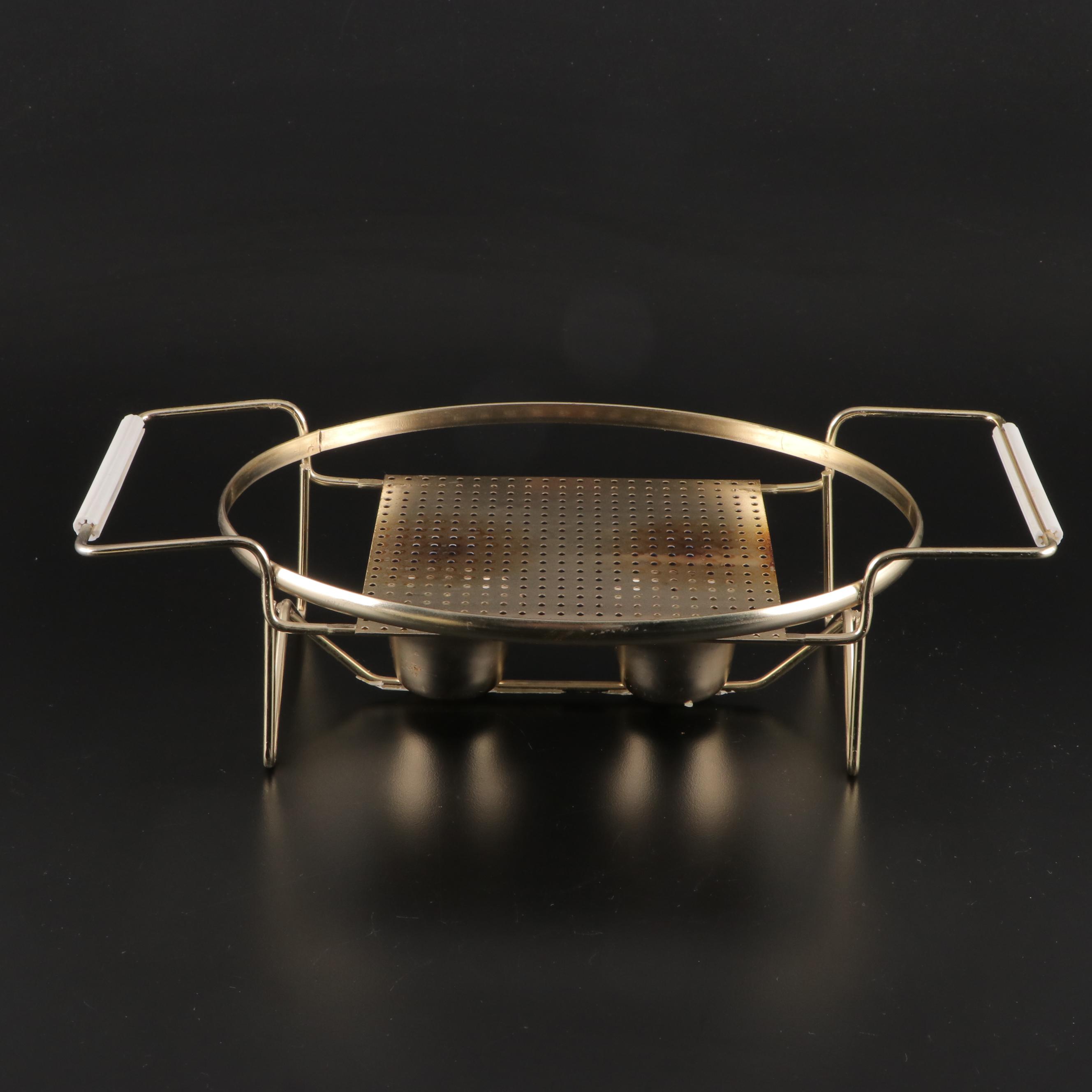 Pyrex "Golden Hearts" Casserole with Carafe and Casserole with Stands