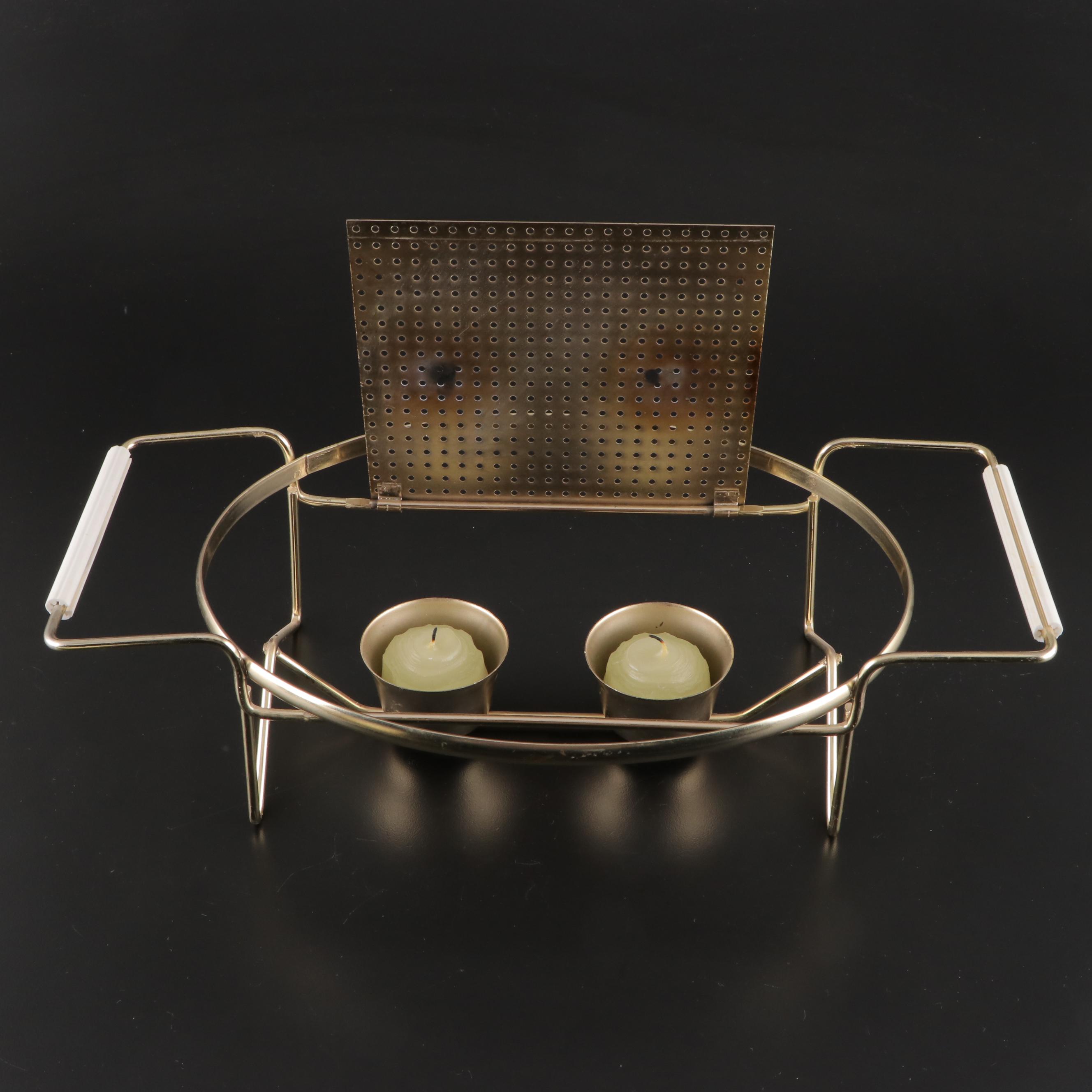 Pyrex "Golden Hearts" Casserole with Carafe and Casserole with Stands