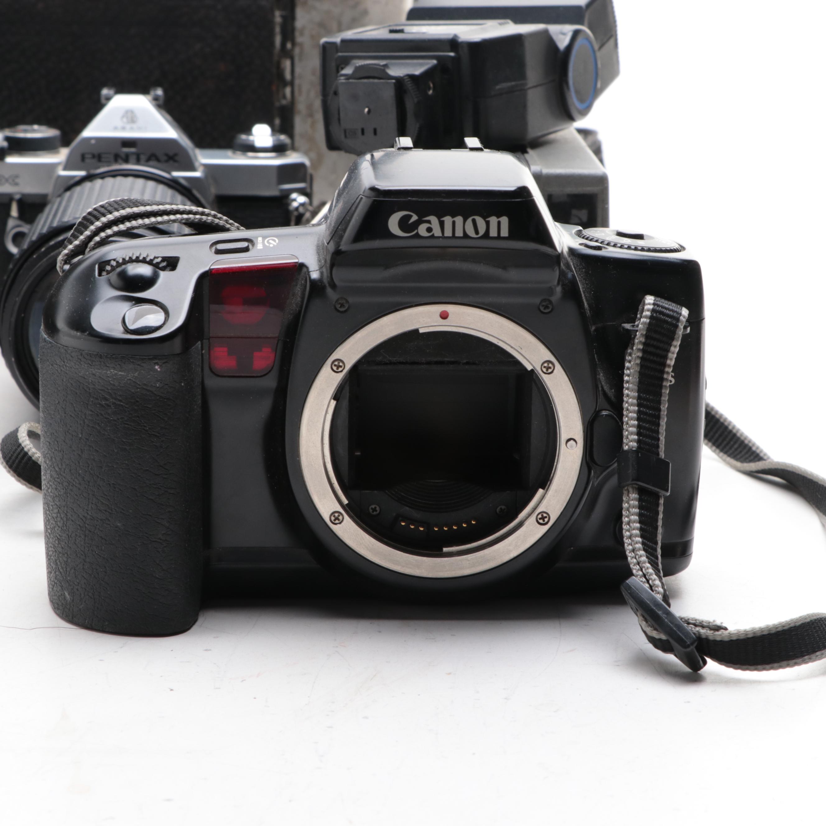 Kodak, Canon, Pentax, Ansco with Other Cameras and Accessories