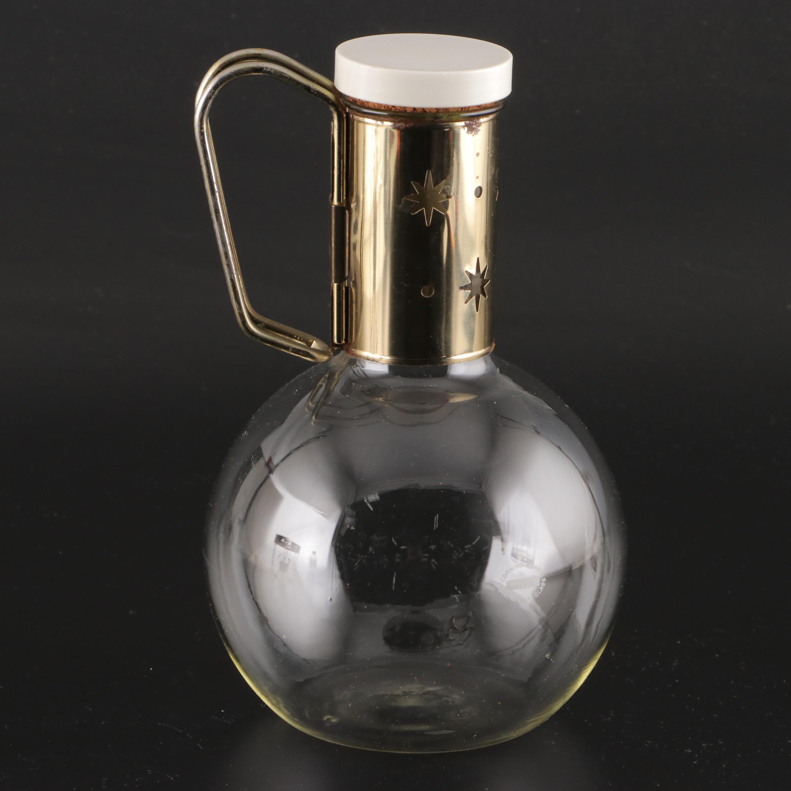 Pyrex "Golden Hearts" Casserole with Carafe and Casserole with Stands