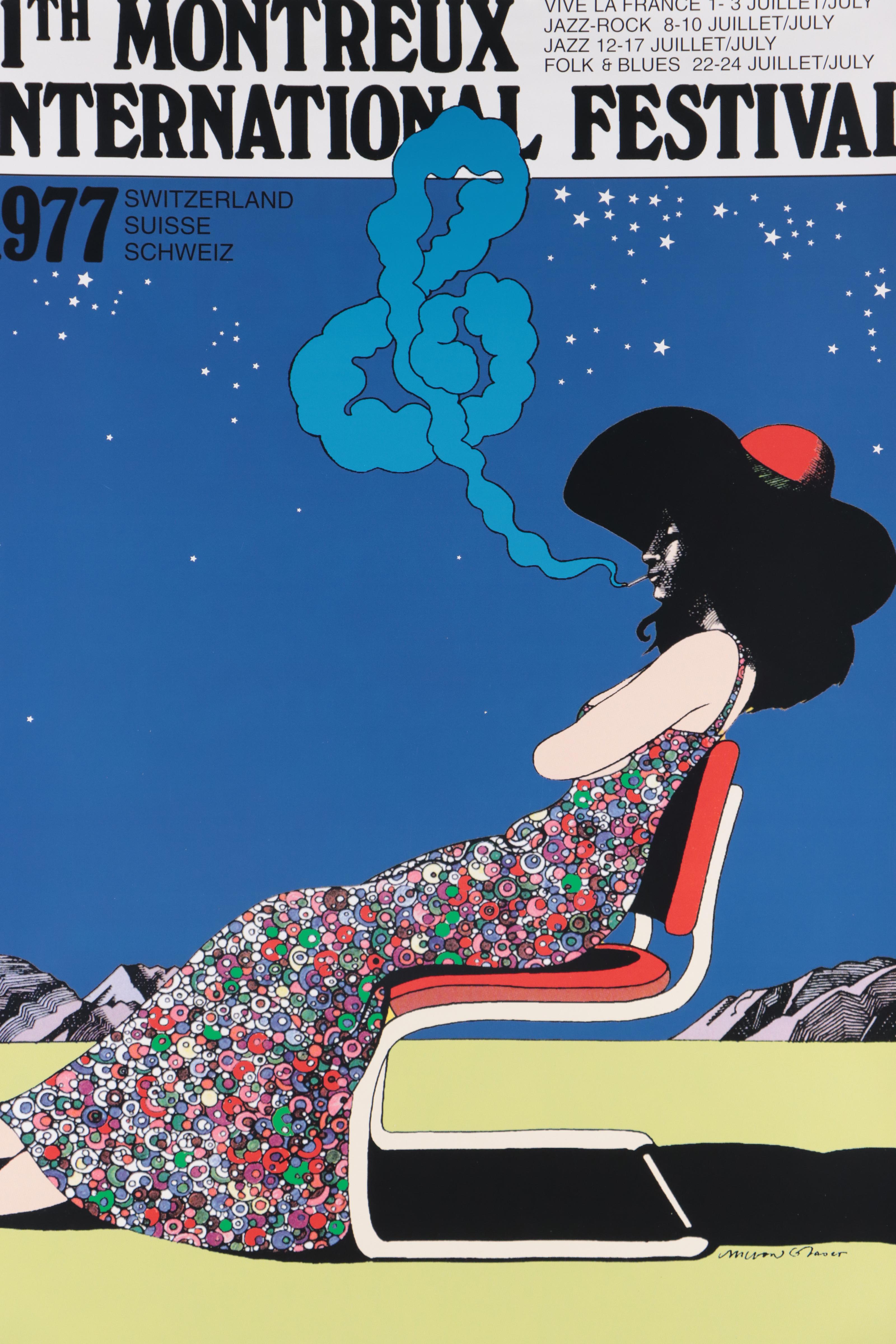 Halftone Poster After Milton Glaser "11th Montreux International Jazz Festival"