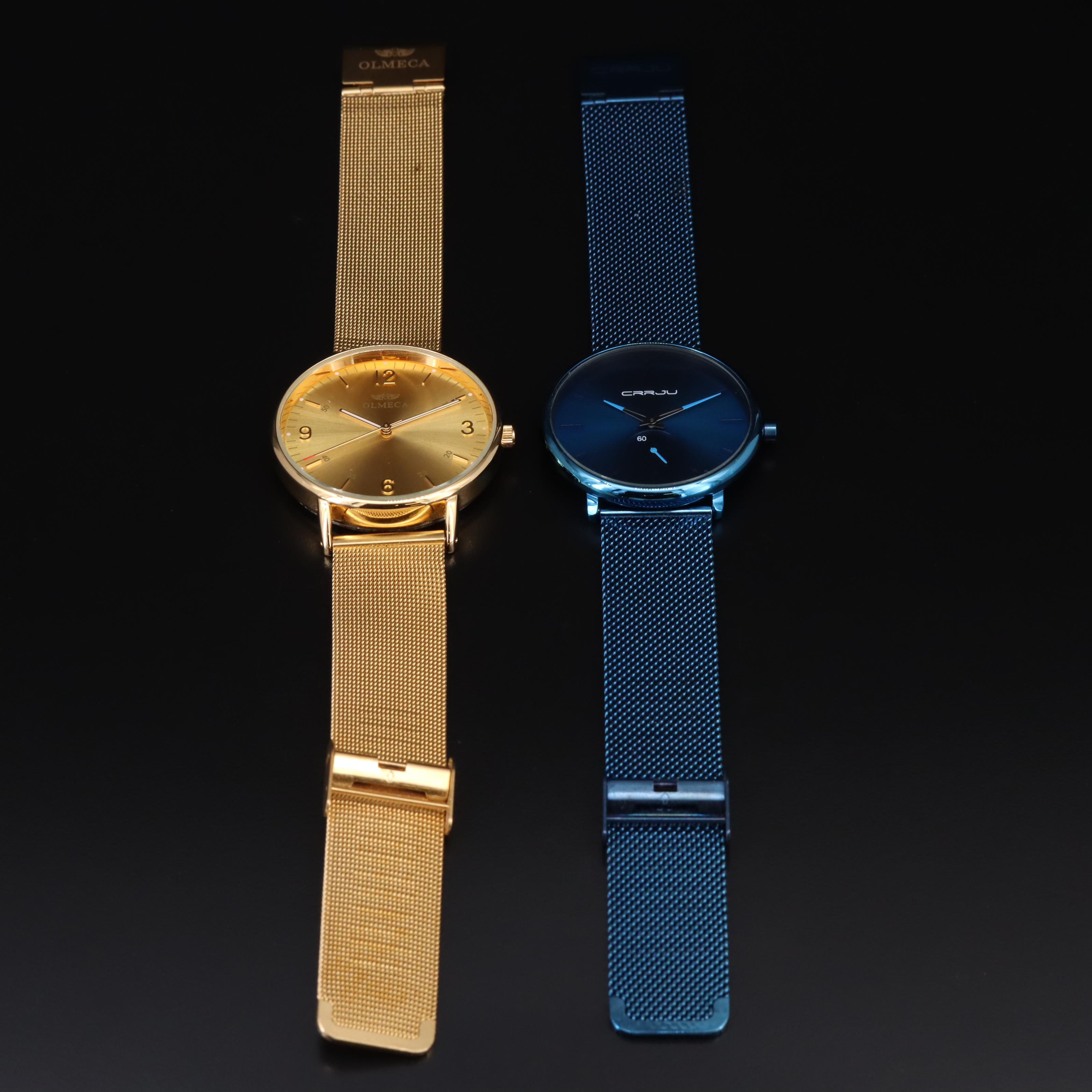 Olmeca and CRRJU Quartz Watches