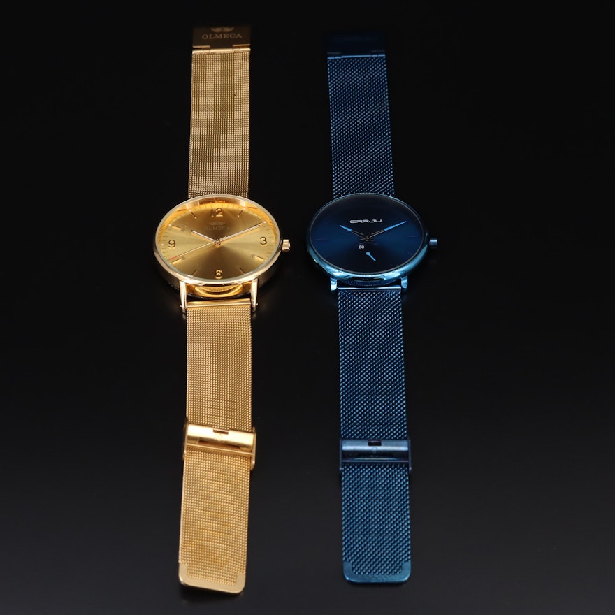 Olmeca and CRRJU Quartz Wristwatches